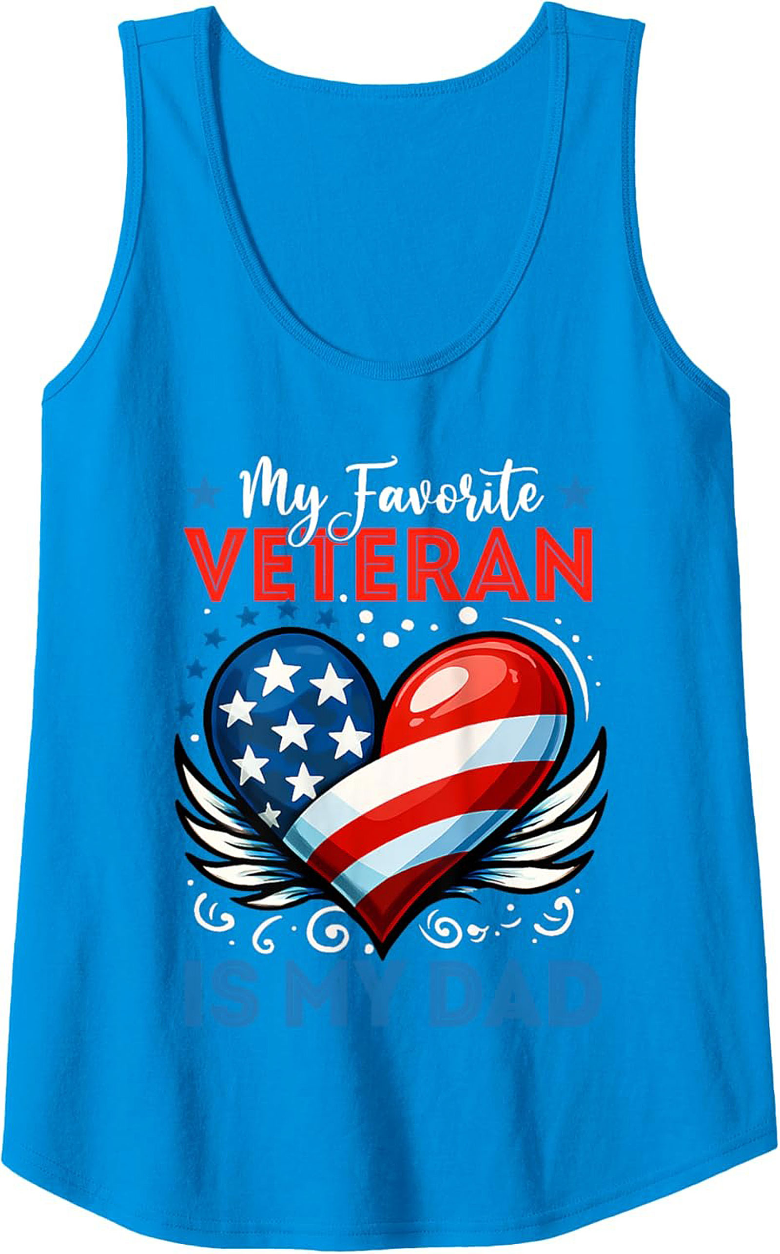 Veteran Dad Graphic Tank Patriotic Sleeveless Shirt Gift
