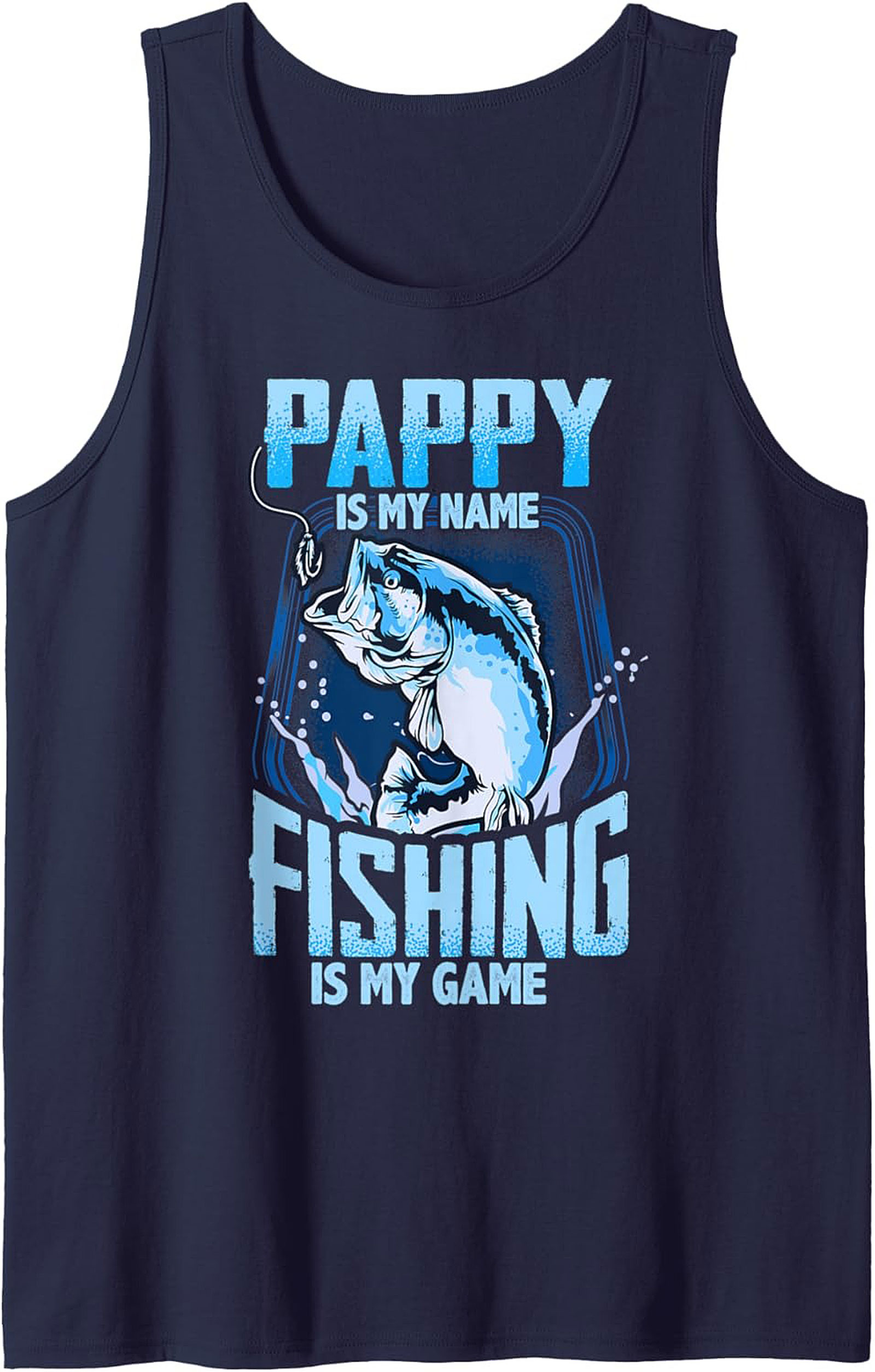 Pappy Fishing Tank Top Best Grandpa Bass Sleeveless Shirt