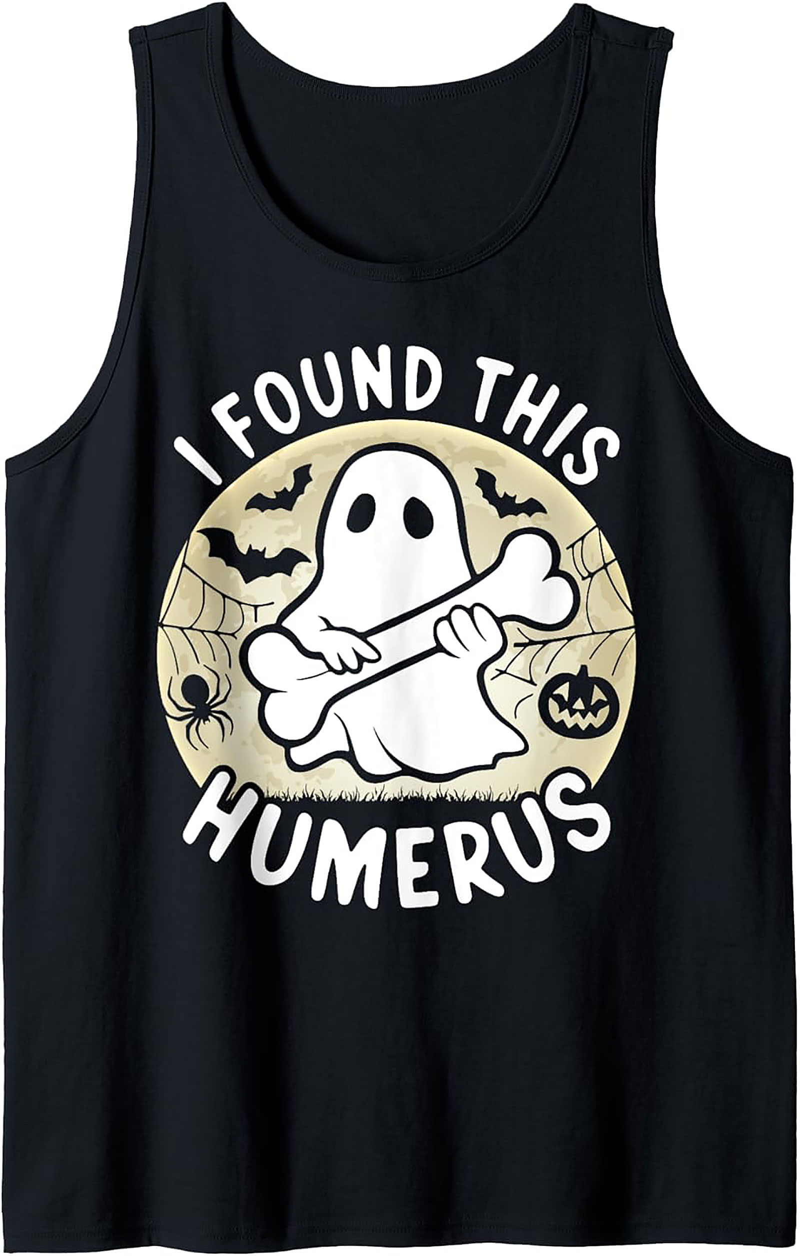 Humerus Ghost Pun Graphic Tank | Funny Halloween Shirt