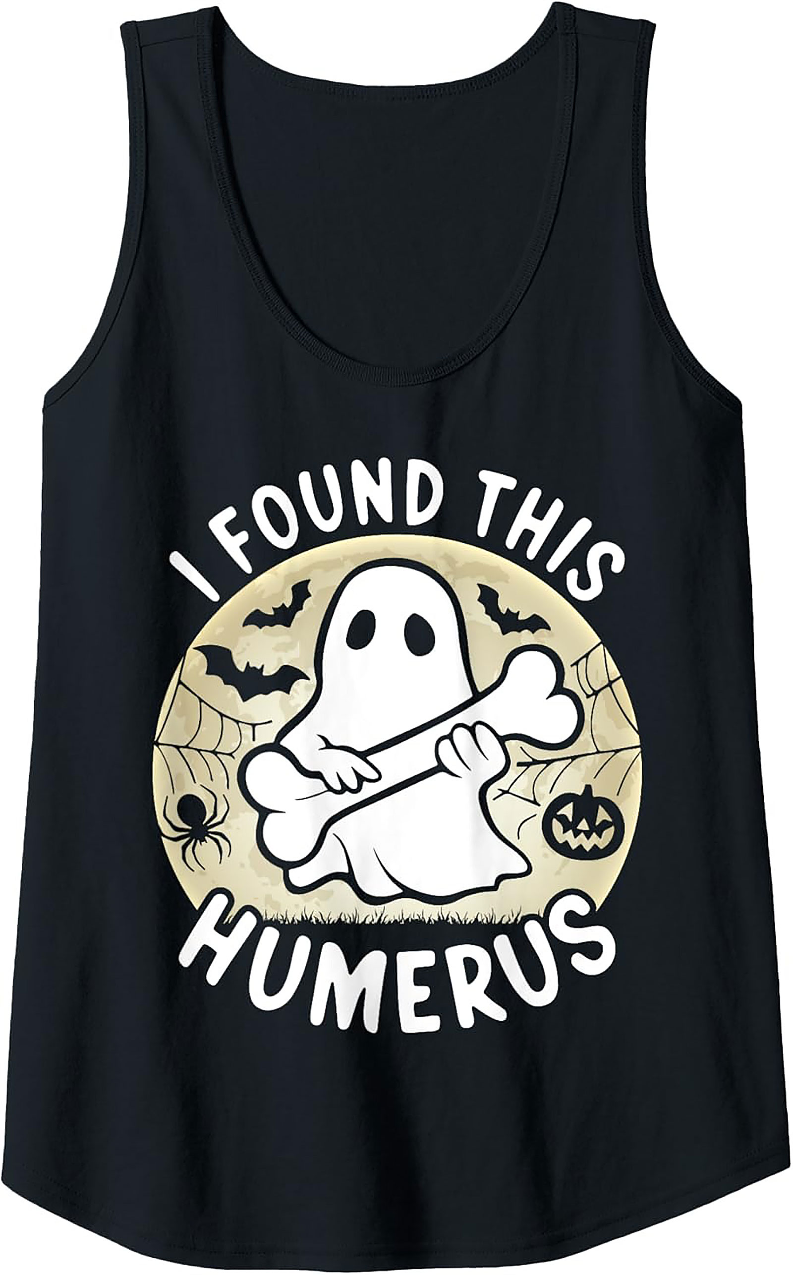 Humerus Ghost Pun Graphic Tank | Funny Halloween Shirt