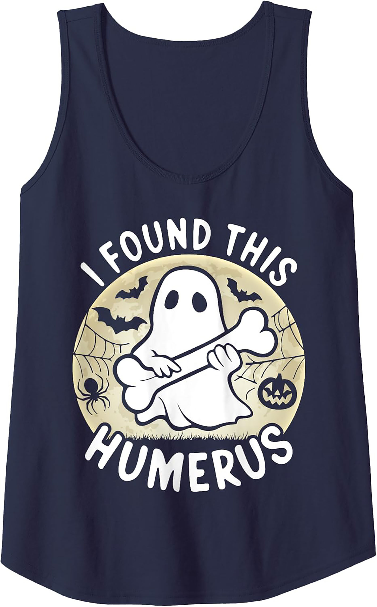 Humerus Ghost Pun Graphic Tank | Funny Halloween Shirt