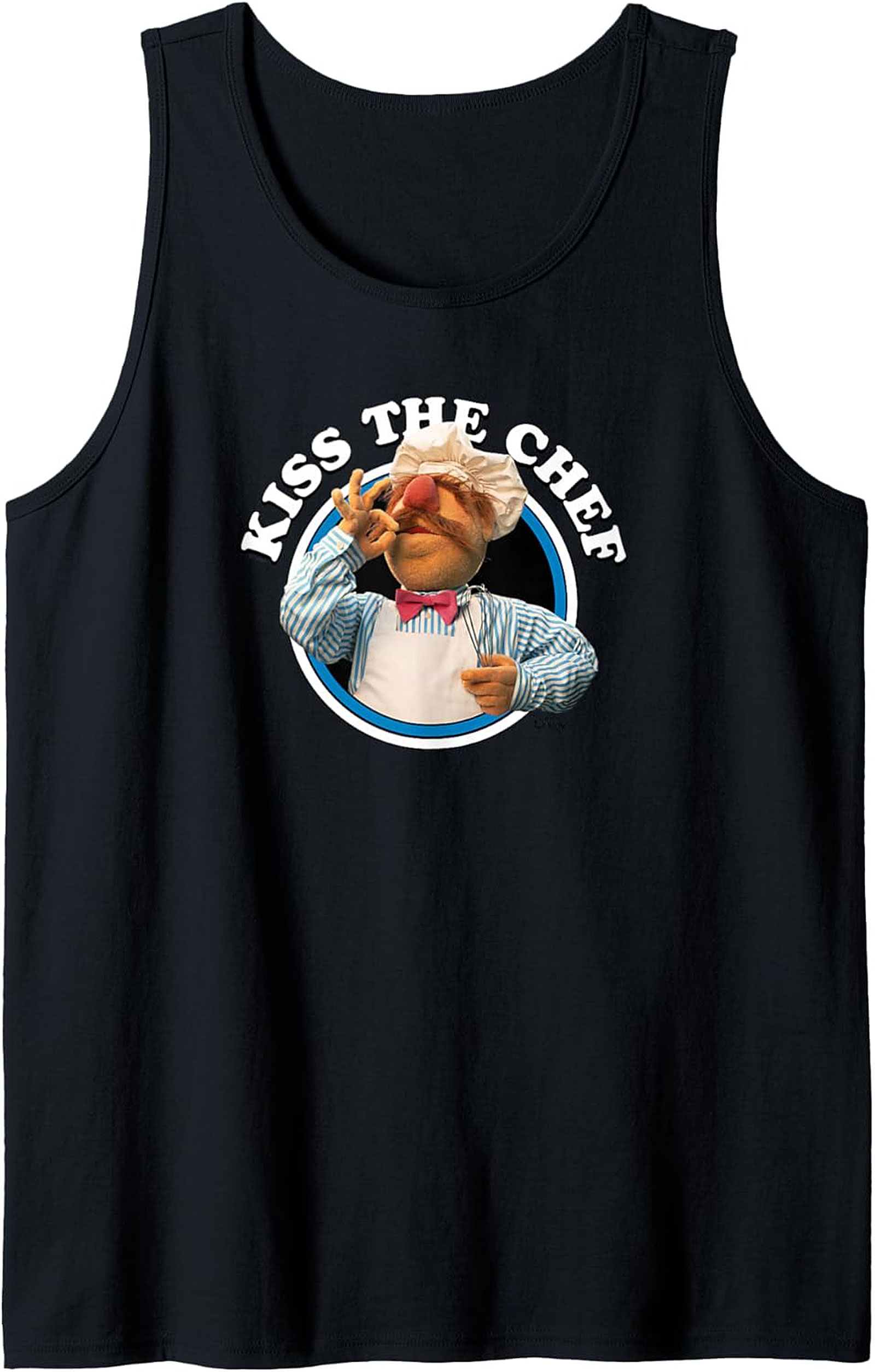 Kiss The Chef Graphic Tank Funny Culinary Sleeveless Shirt