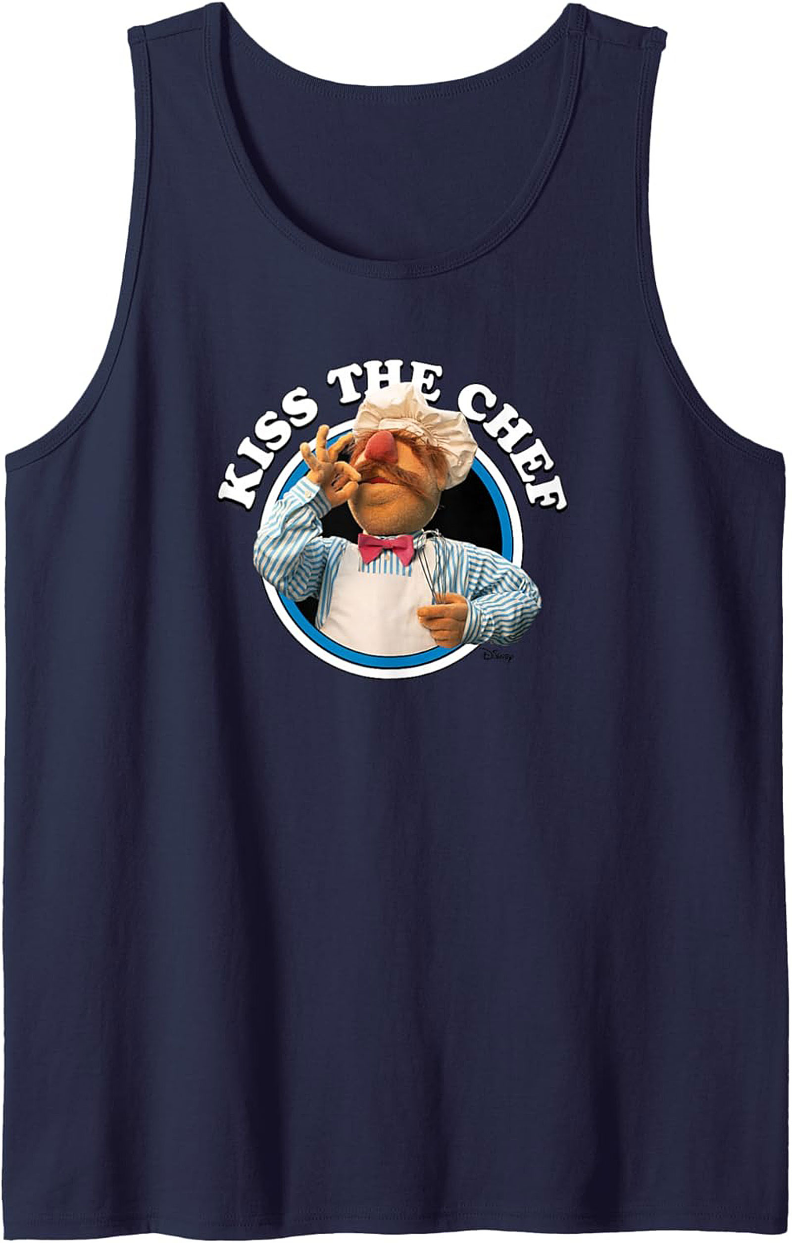 Kiss The Chef Graphic Tank Funny Culinary Sleeveless Shirt