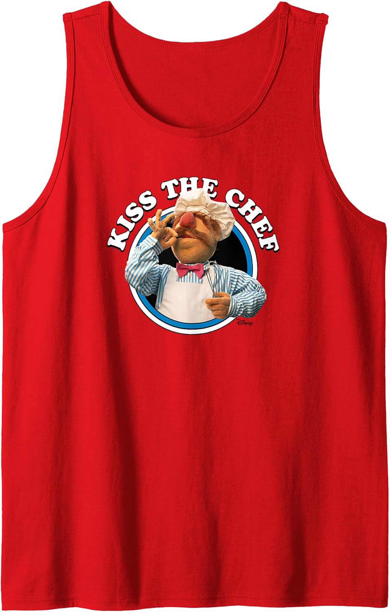 Kiss The Chef Graphic Tank Funny Culinary Sleeveless Shirt