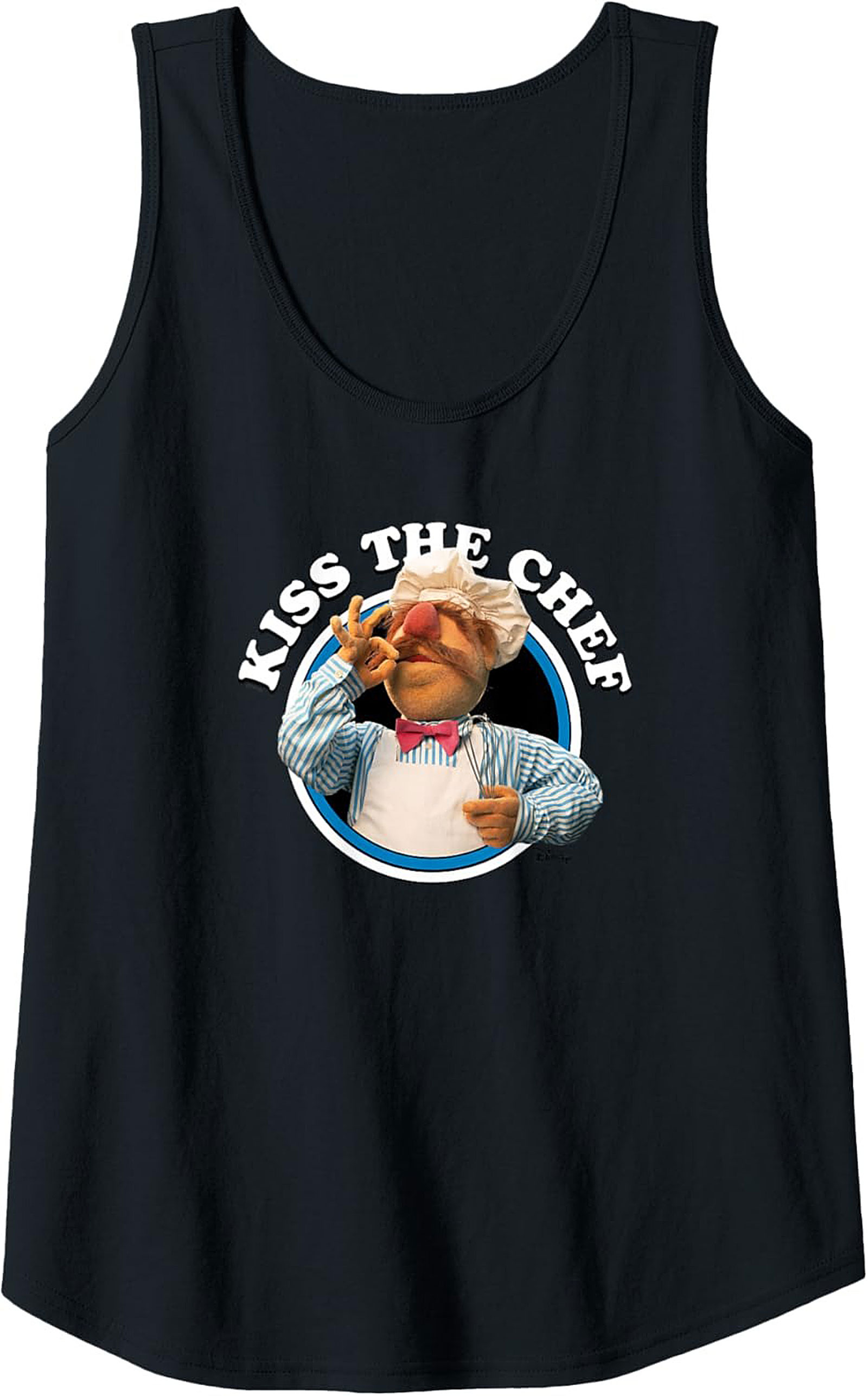 Kiss The Chef Graphic Tank Funny Culinary Sleeveless Shirt