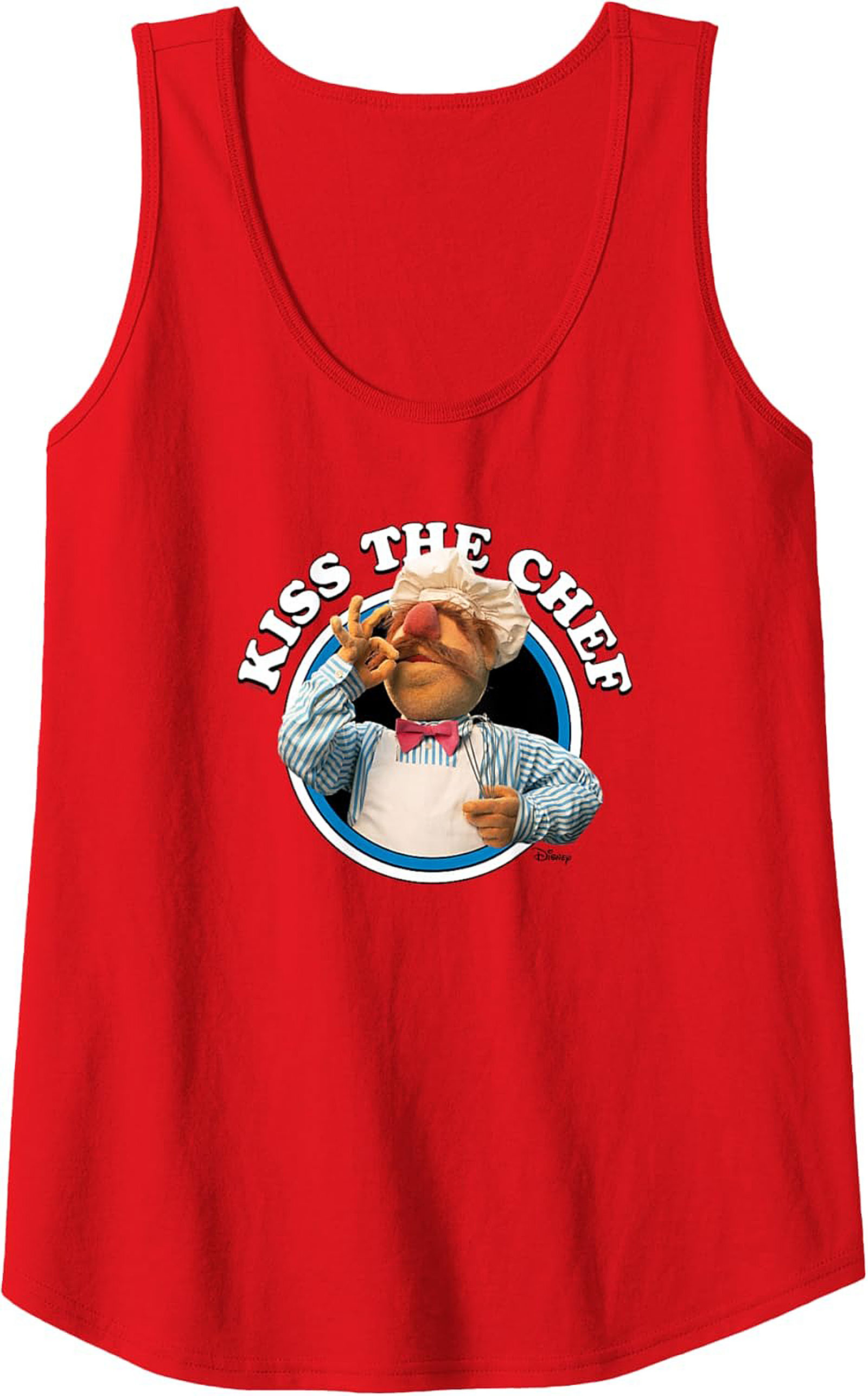 Kiss The Chef Graphic Tank Funny Culinary Sleeveless Shirt