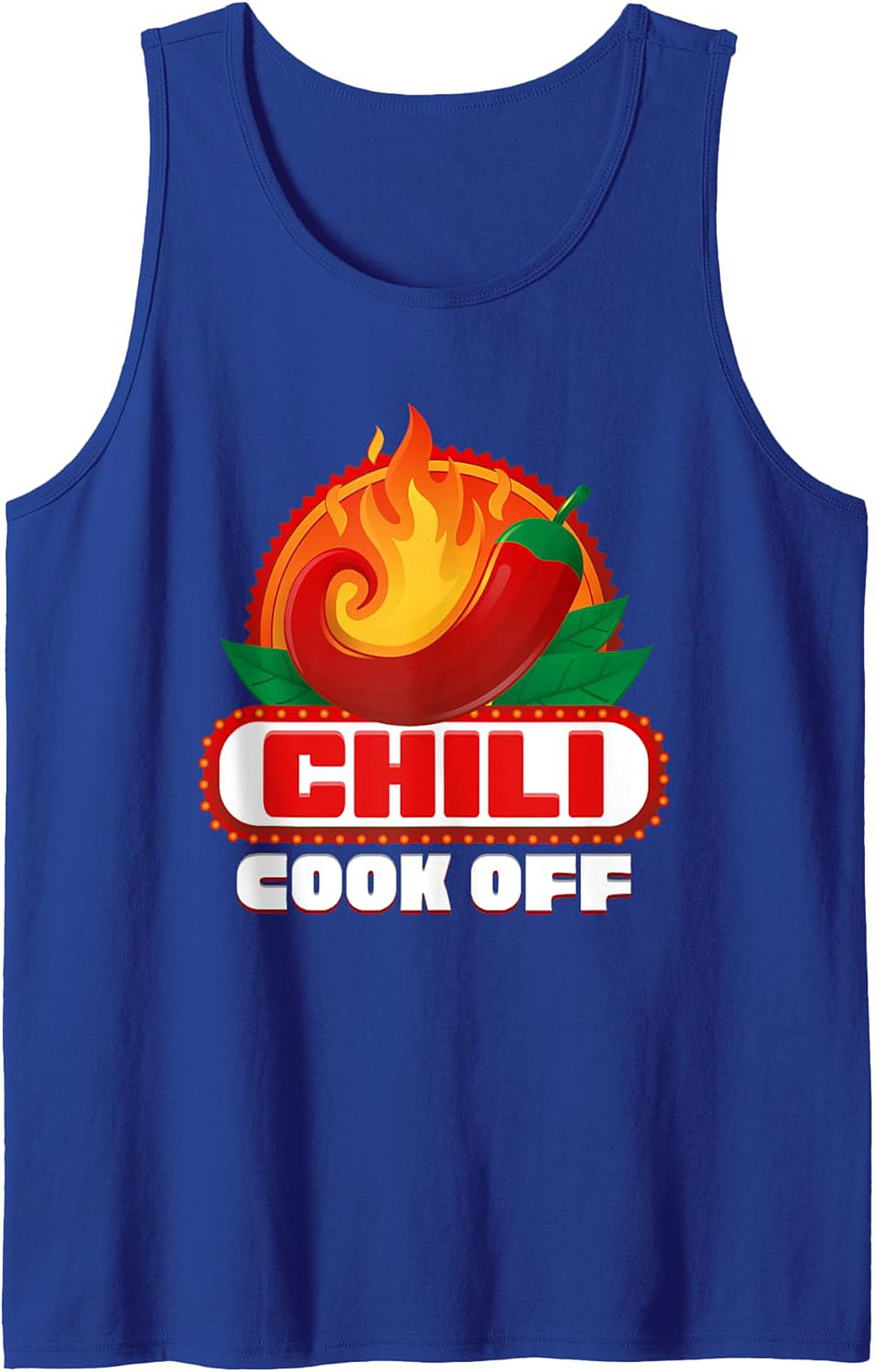 Chili Cook Off Graphic Tank Top Spicy Food Sleeveless Shirt