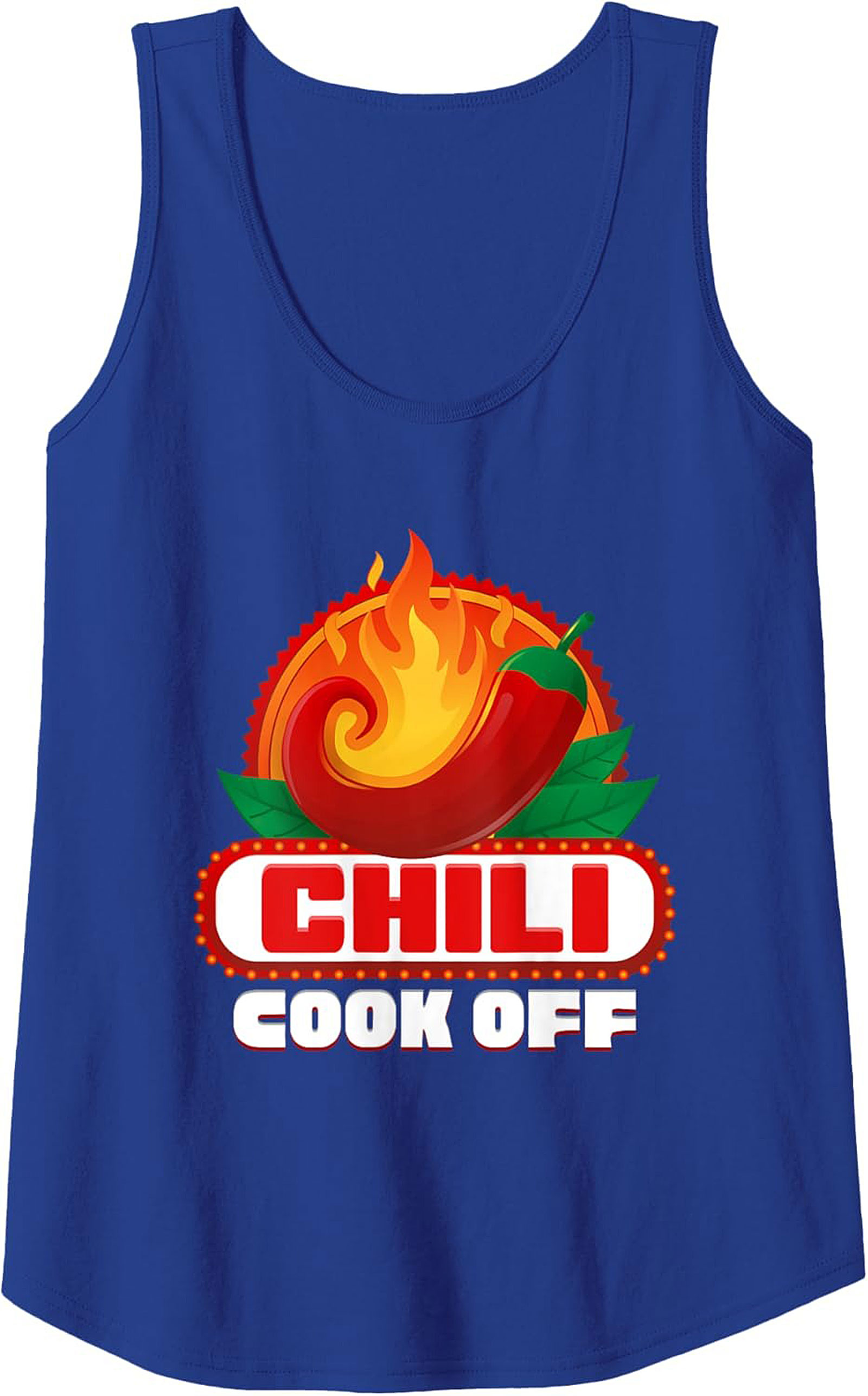 Chili Cook Off Graphic Tank Top Spicy Food Sleeveless Shirt