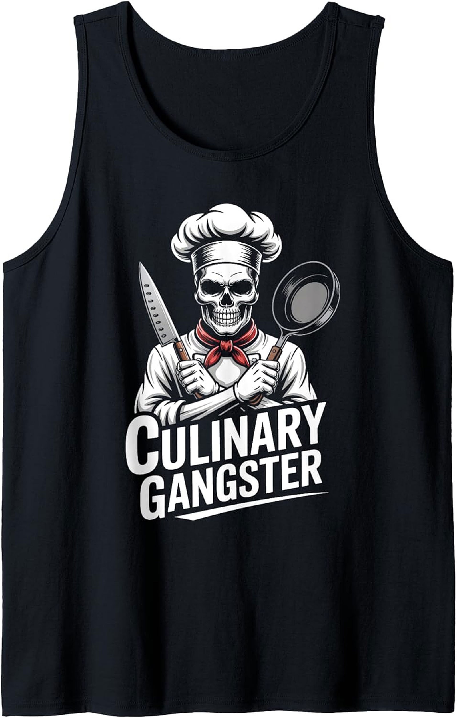 Culinary Gangster Graphic Tank Top Chef Sleeveless Shirt