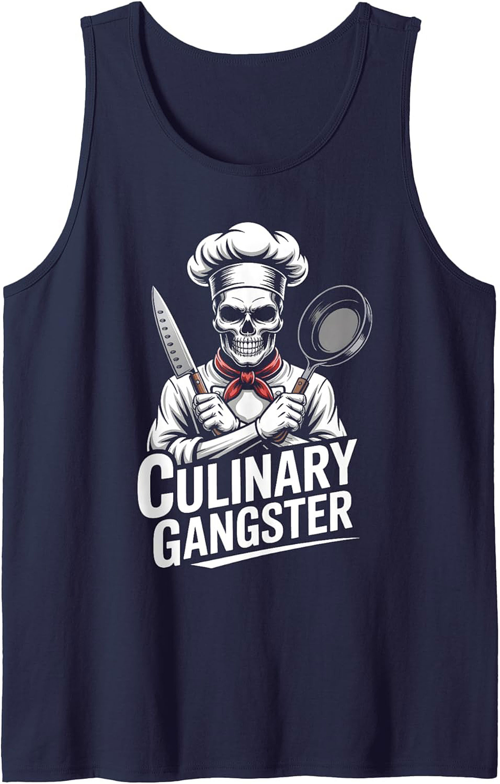 Culinary Gangster Graphic Tank Top Chef Sleeveless Shirt