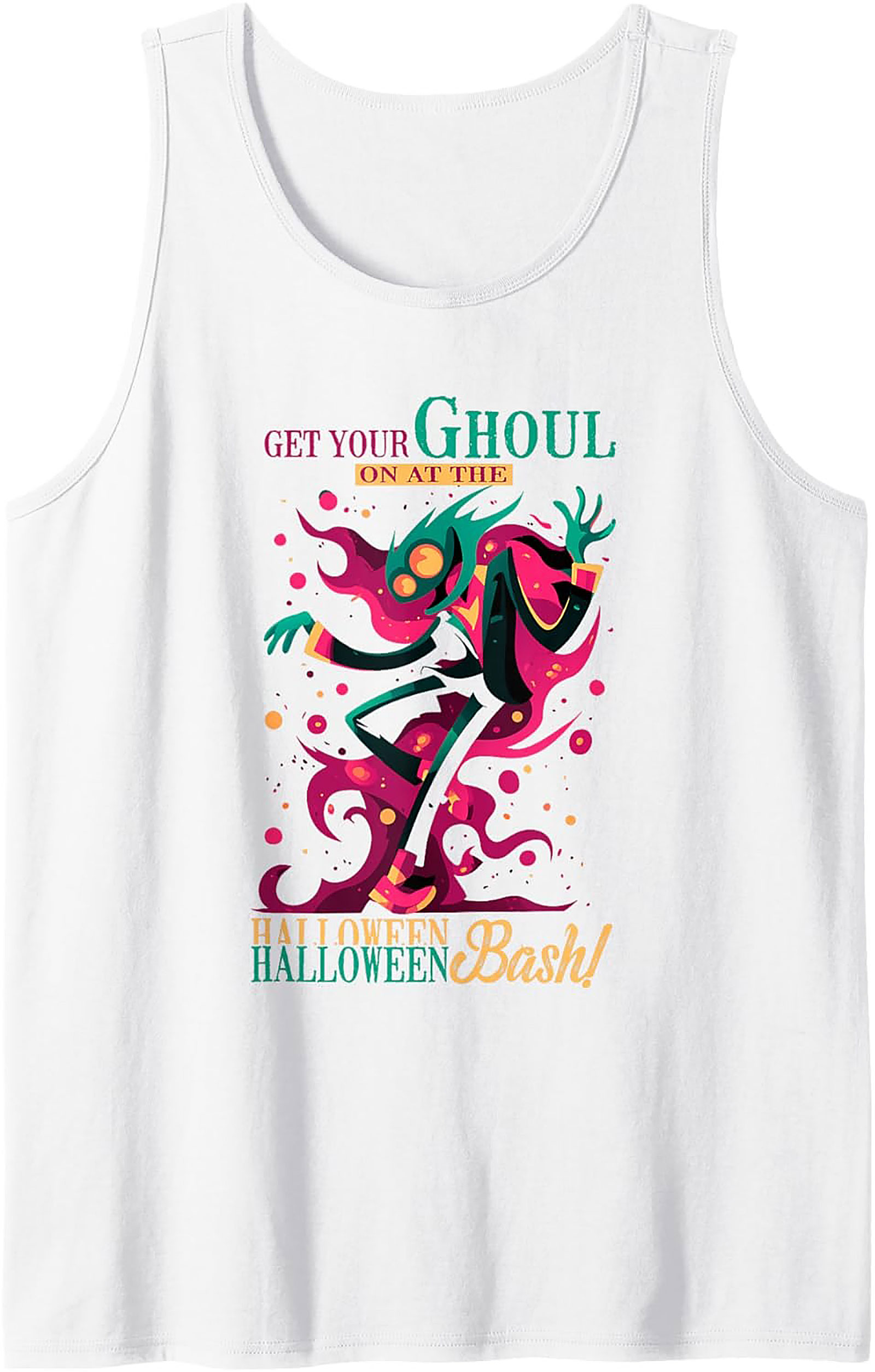Halloween Ghoul Bash Graphic Tank Top | Unisex Sleeveless Shirt