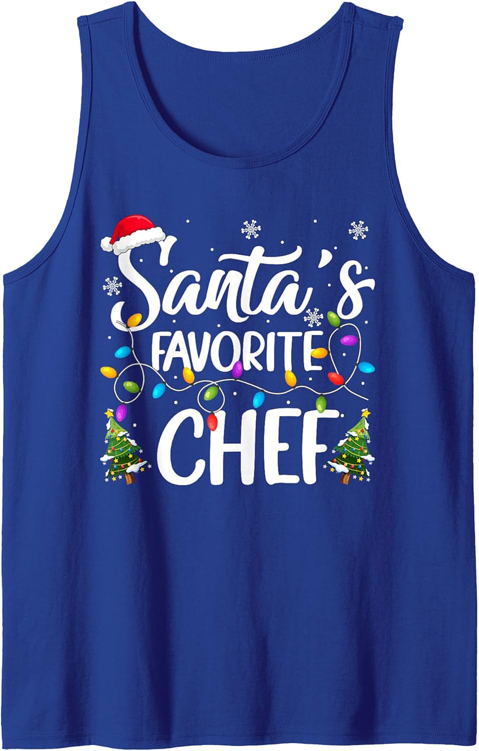 Santa's Favorite Chef Tank Top Funny Christmas Gift