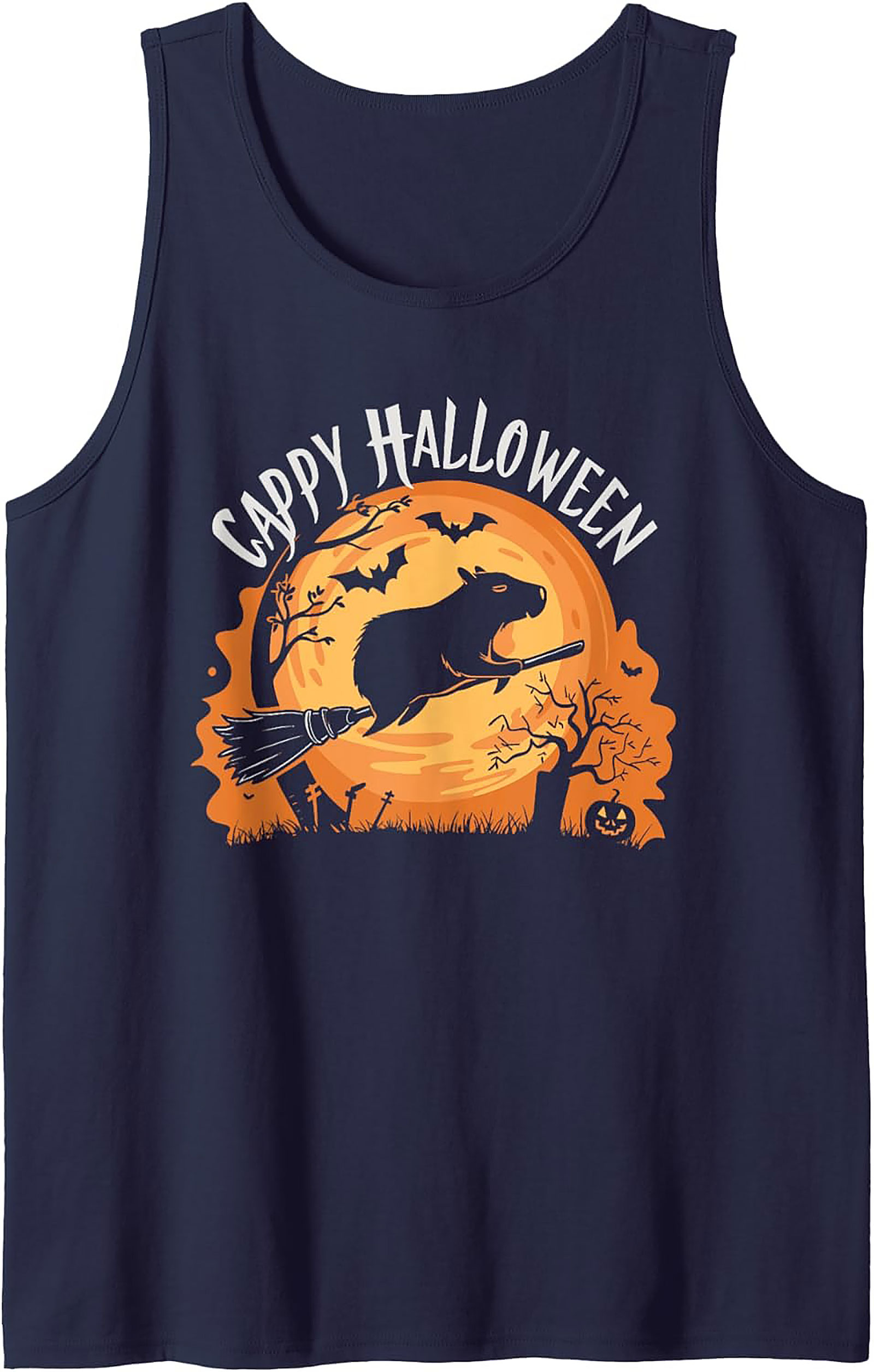 Cappy Halloween Capybara Graphic Tank | Unisex Sleeveless