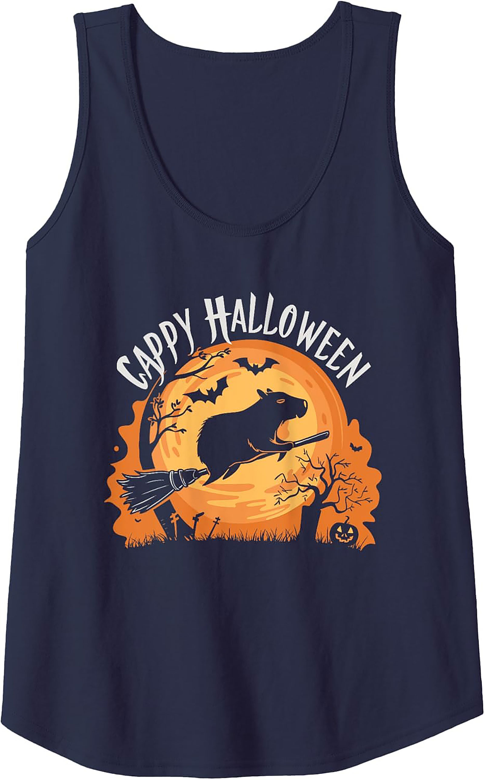 Cappy Halloween Capybara Graphic Tank | Unisex Sleeveless