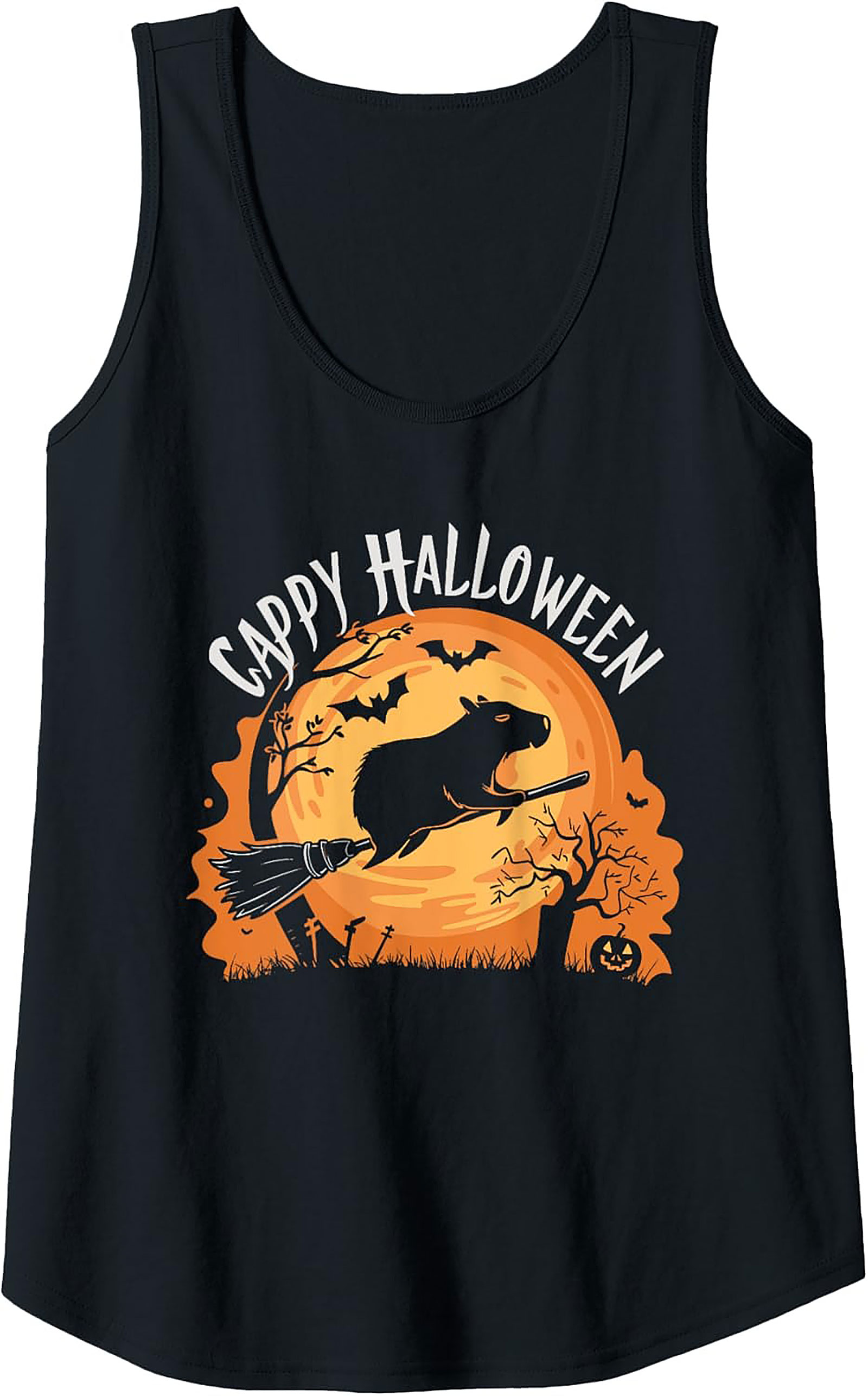 Cappy Halloween Capybara Graphic Tank | Unisex Sleeveless