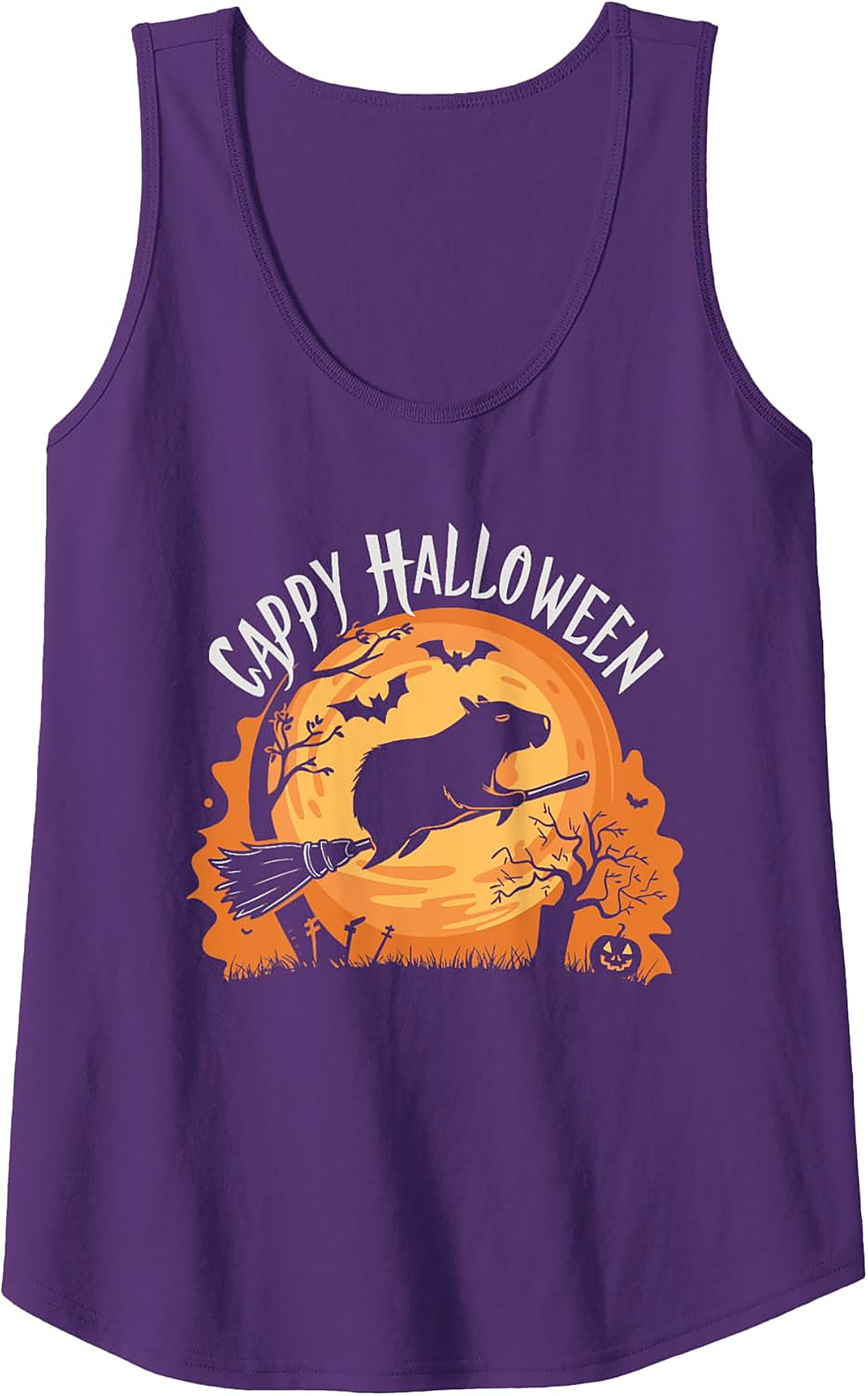 Cappy Halloween Capybara Graphic Tank | Unisex Sleeveless