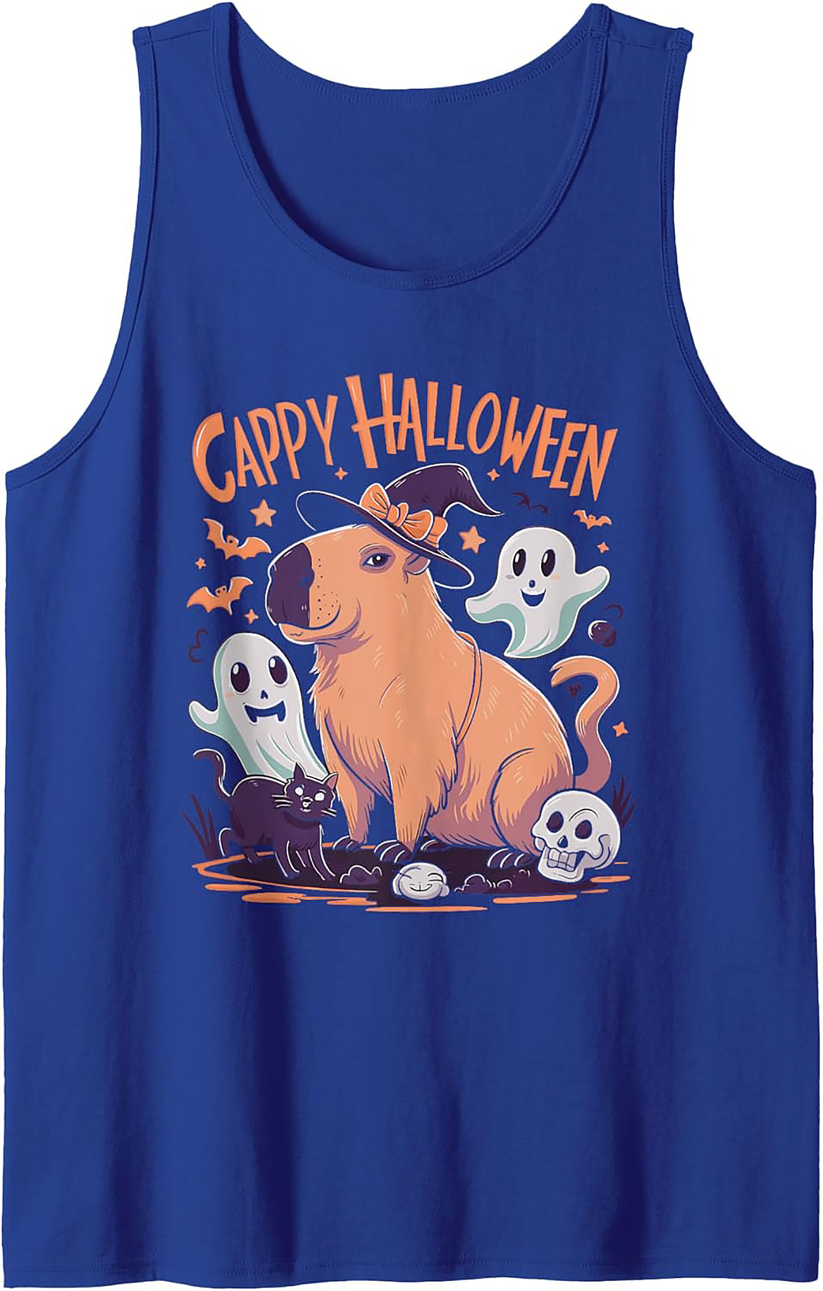 Cappy Halloween Capybara Graphic Tank Top | Unisex Sleeveless