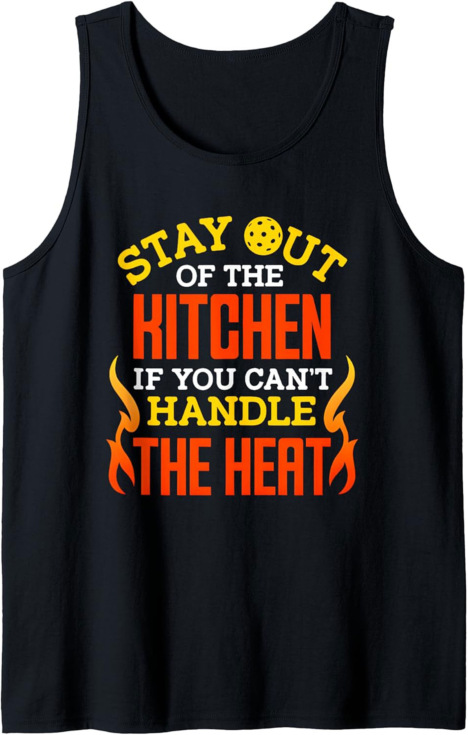 Funny Pickleball Tank Top Stay Out of the Kitchen Graphic
