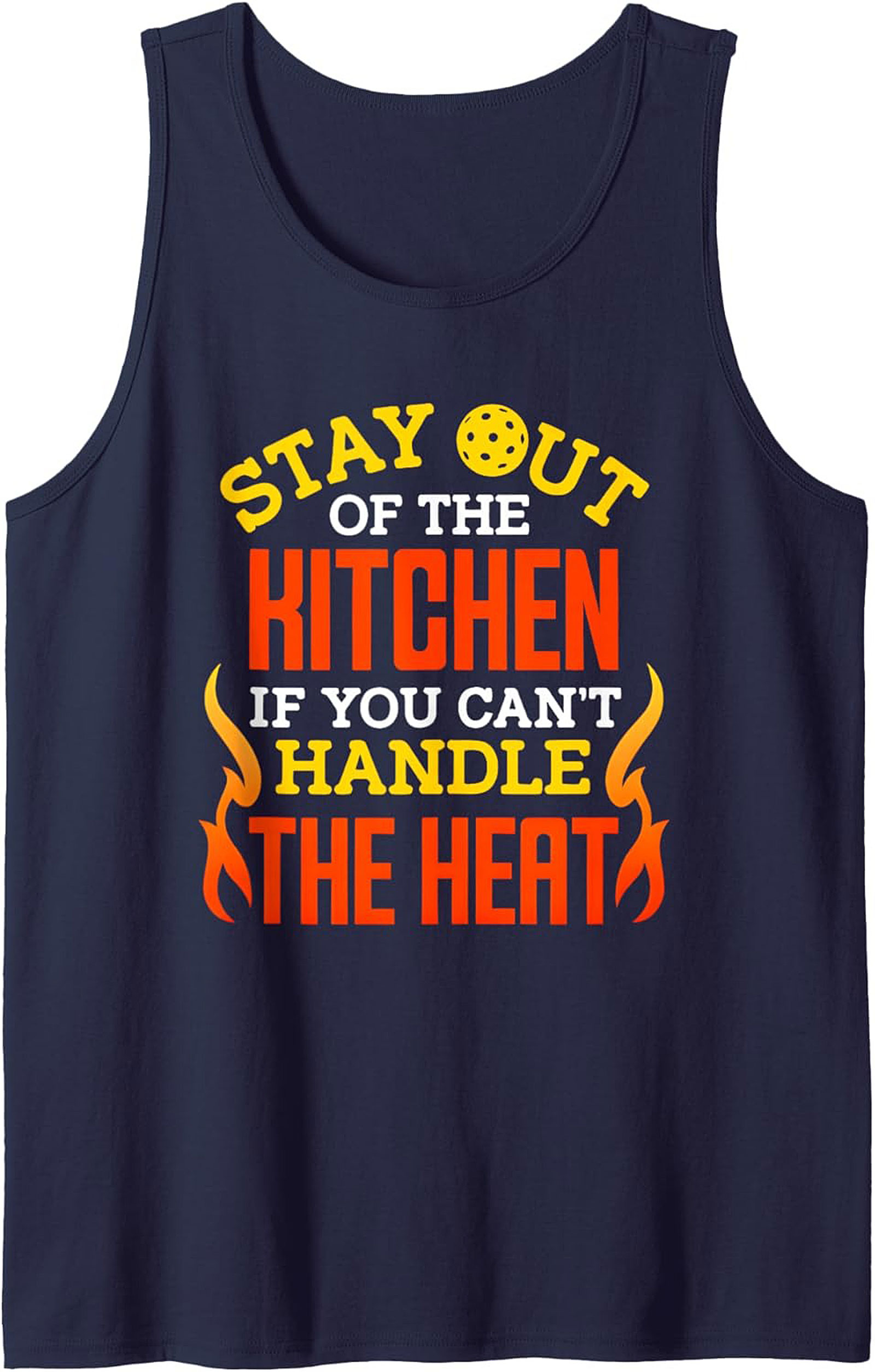 Funny Pickleball Tank Top Stay Out of the Kitchen Graphic