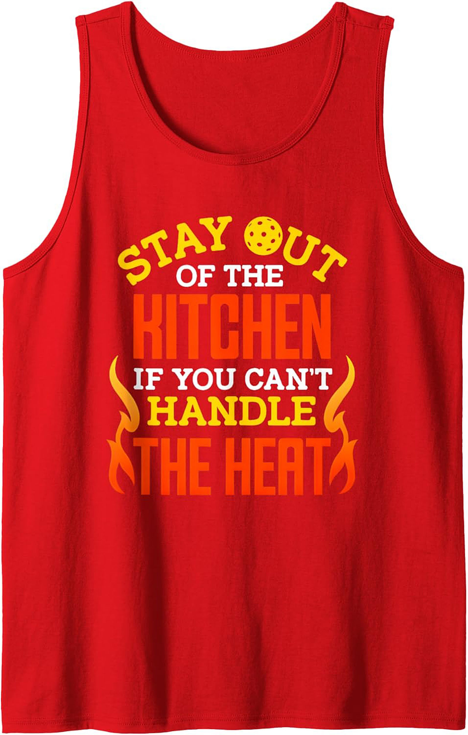 Funny Pickleball Tank Top Stay Out of the Kitchen Graphic