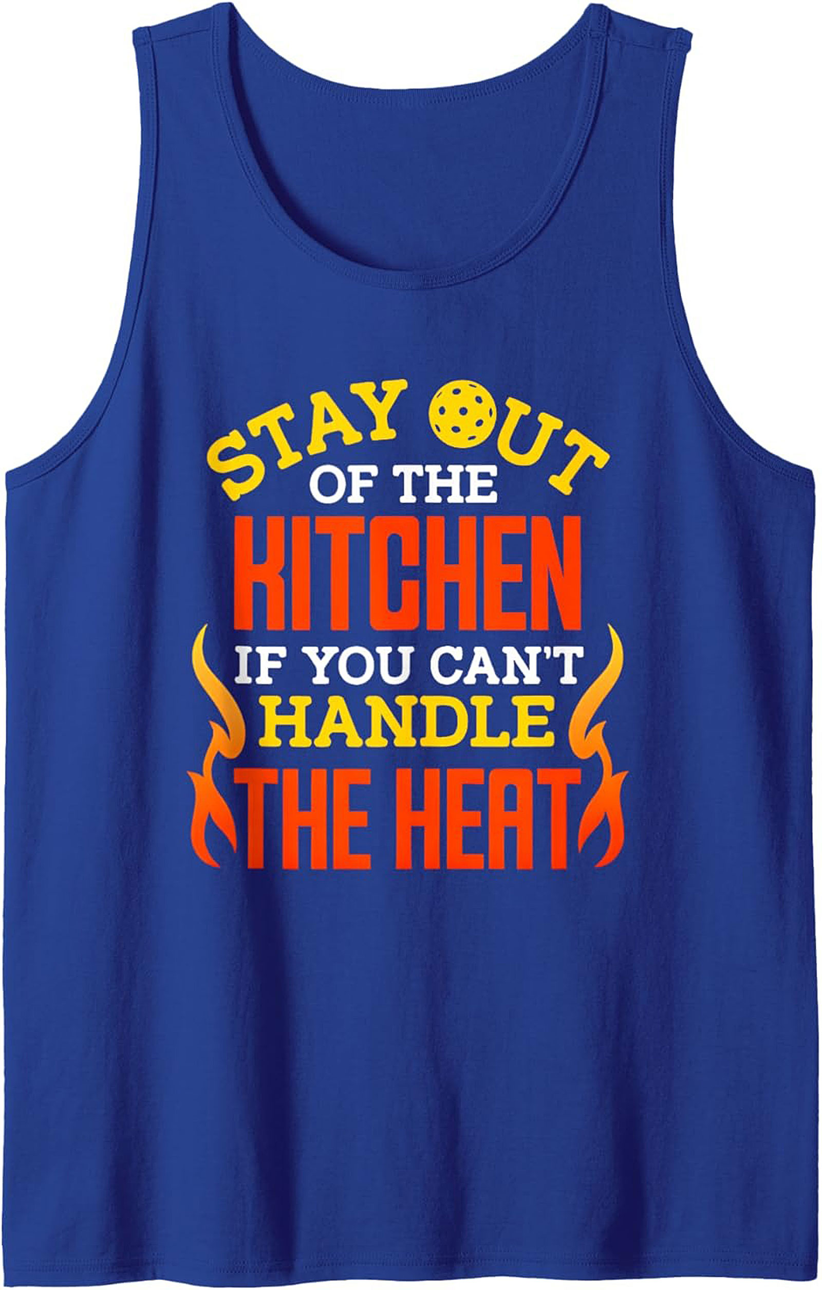 Funny Pickleball Tank Top Stay Out of the Kitchen Graphic