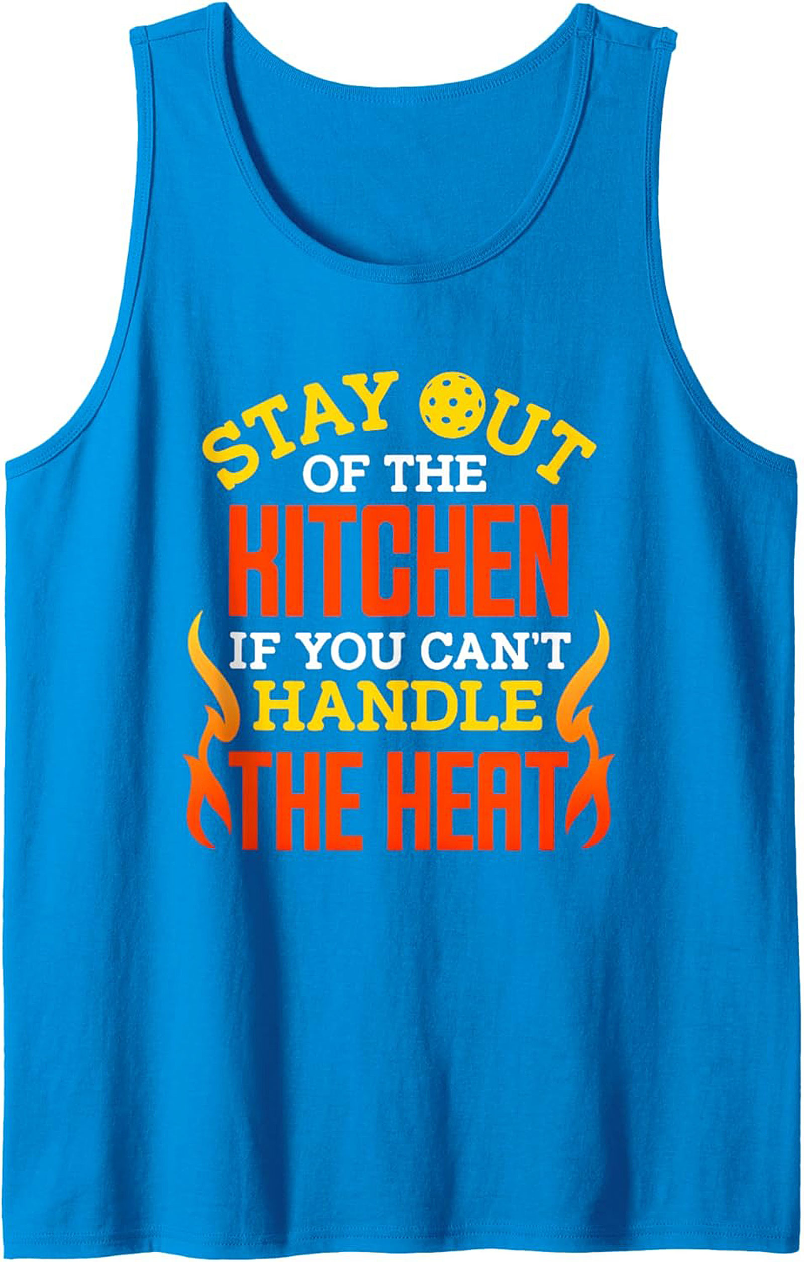 Funny Pickleball Tank Top Stay Out of the Kitchen Graphic