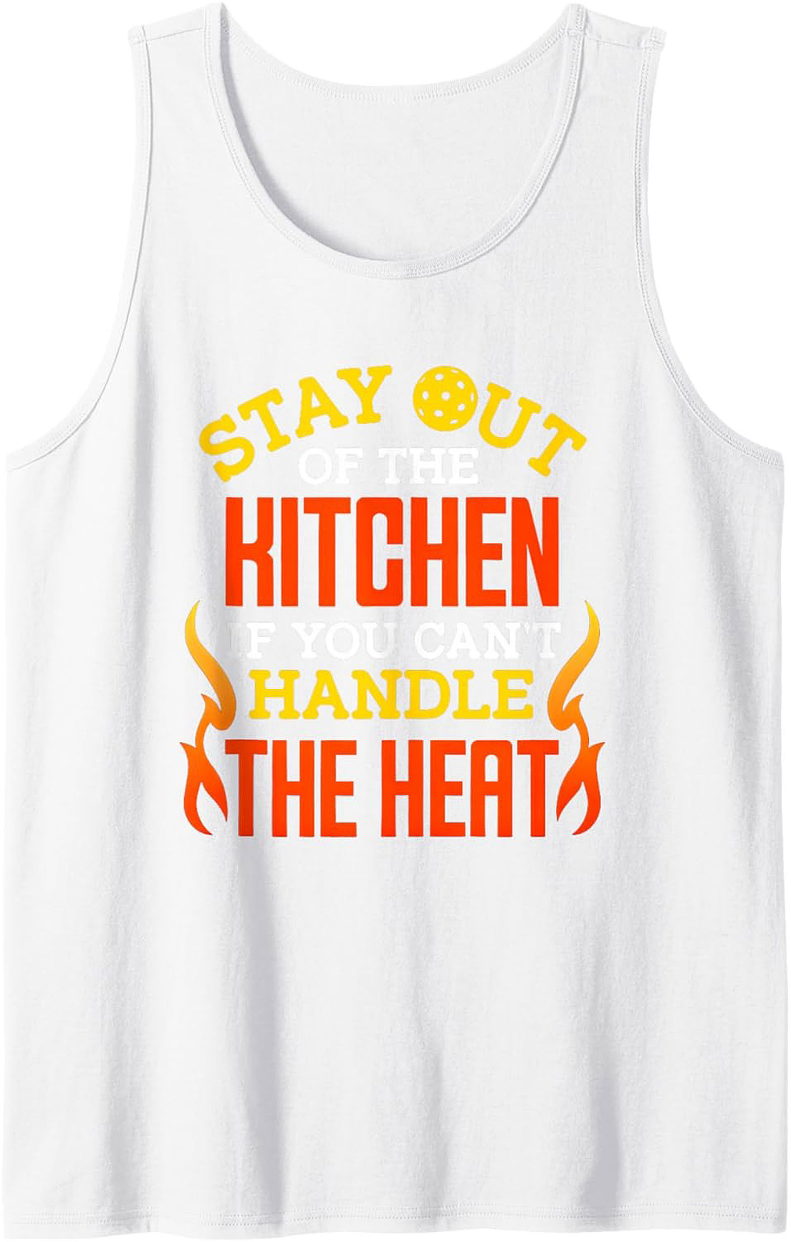 Funny Pickleball Tank Top Stay Out of the Kitchen Graphic
