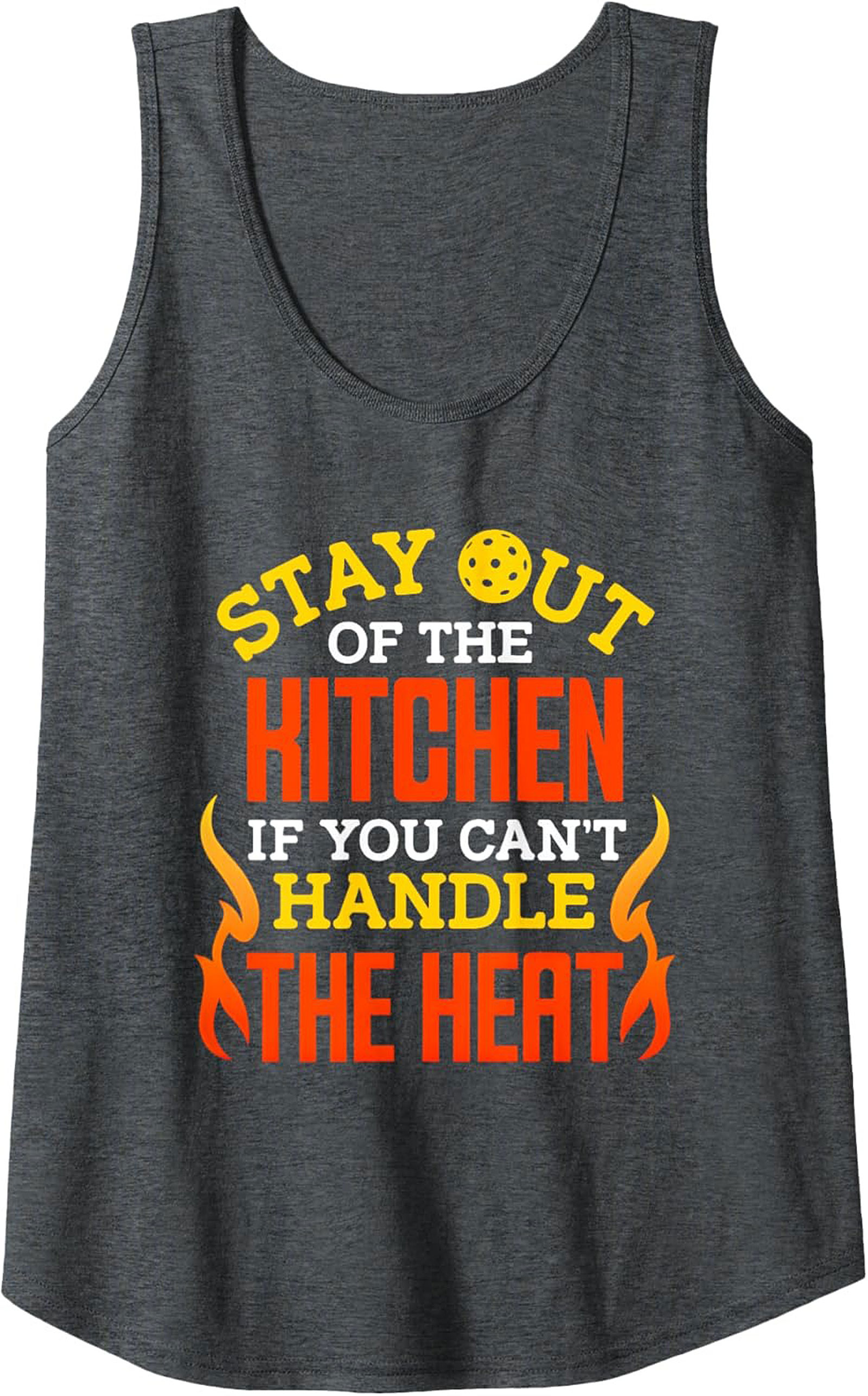 Funny Pickleball Tank Top Stay Out of the Kitchen Graphic