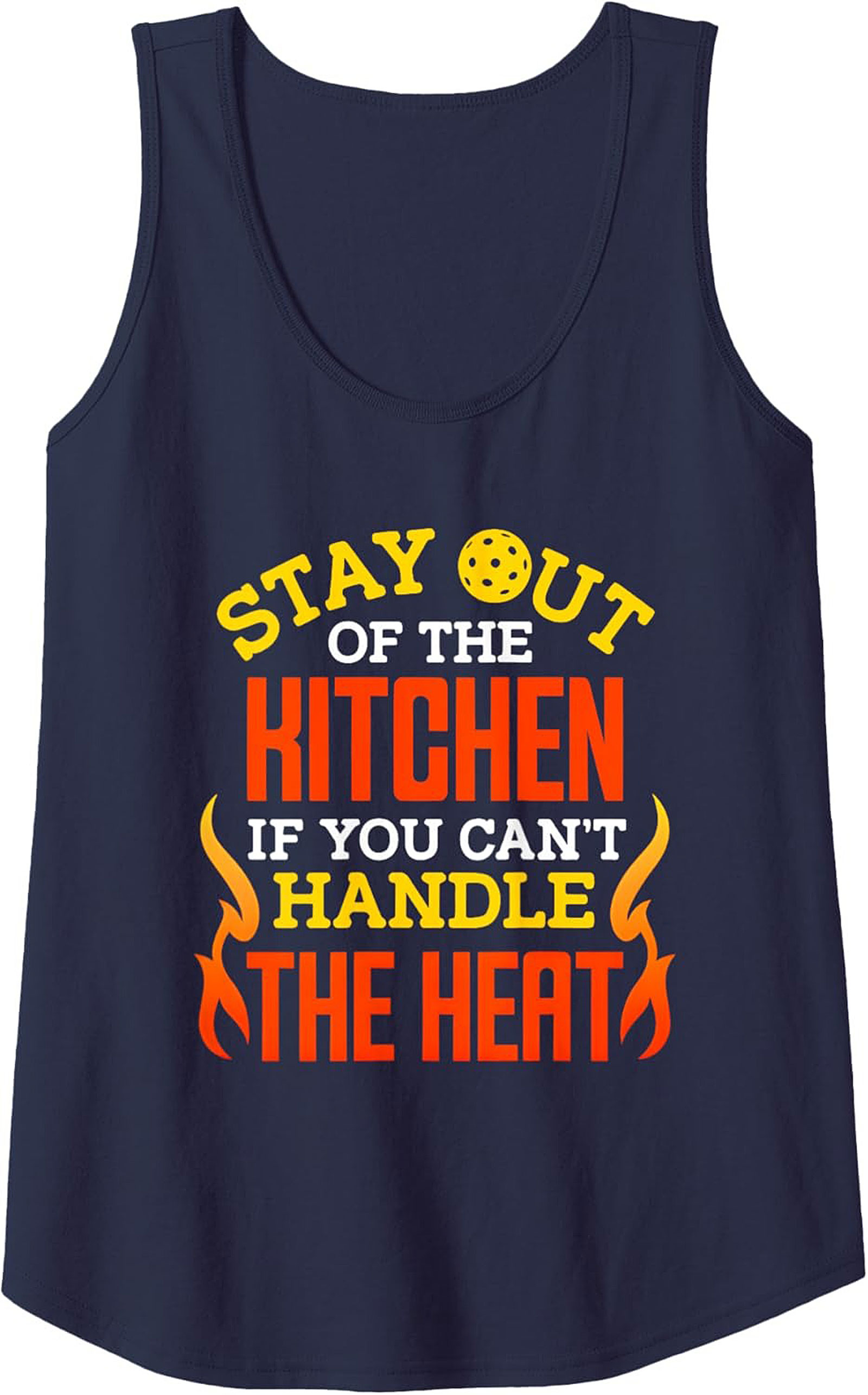 Funny Pickleball Tank Top Stay Out of the Kitchen Graphic
