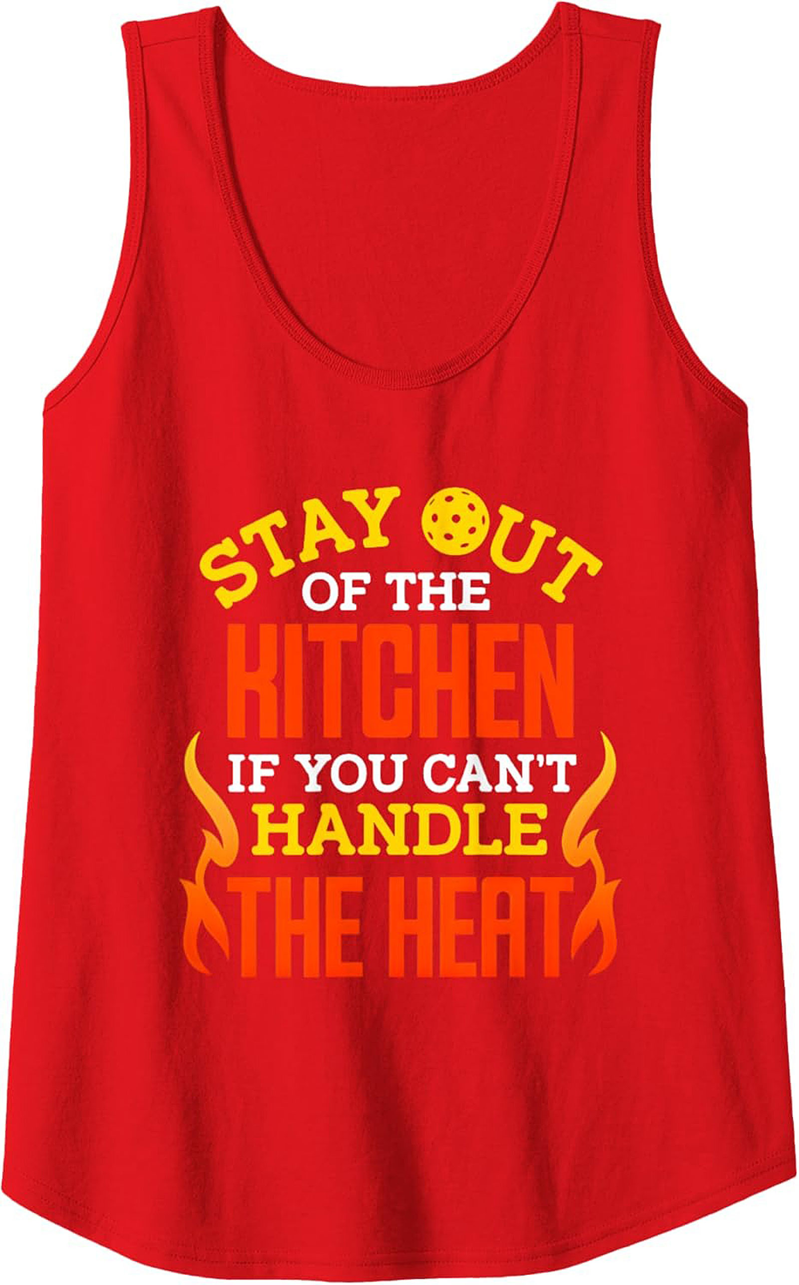 Funny Pickleball Tank Top Stay Out of the Kitchen Graphic