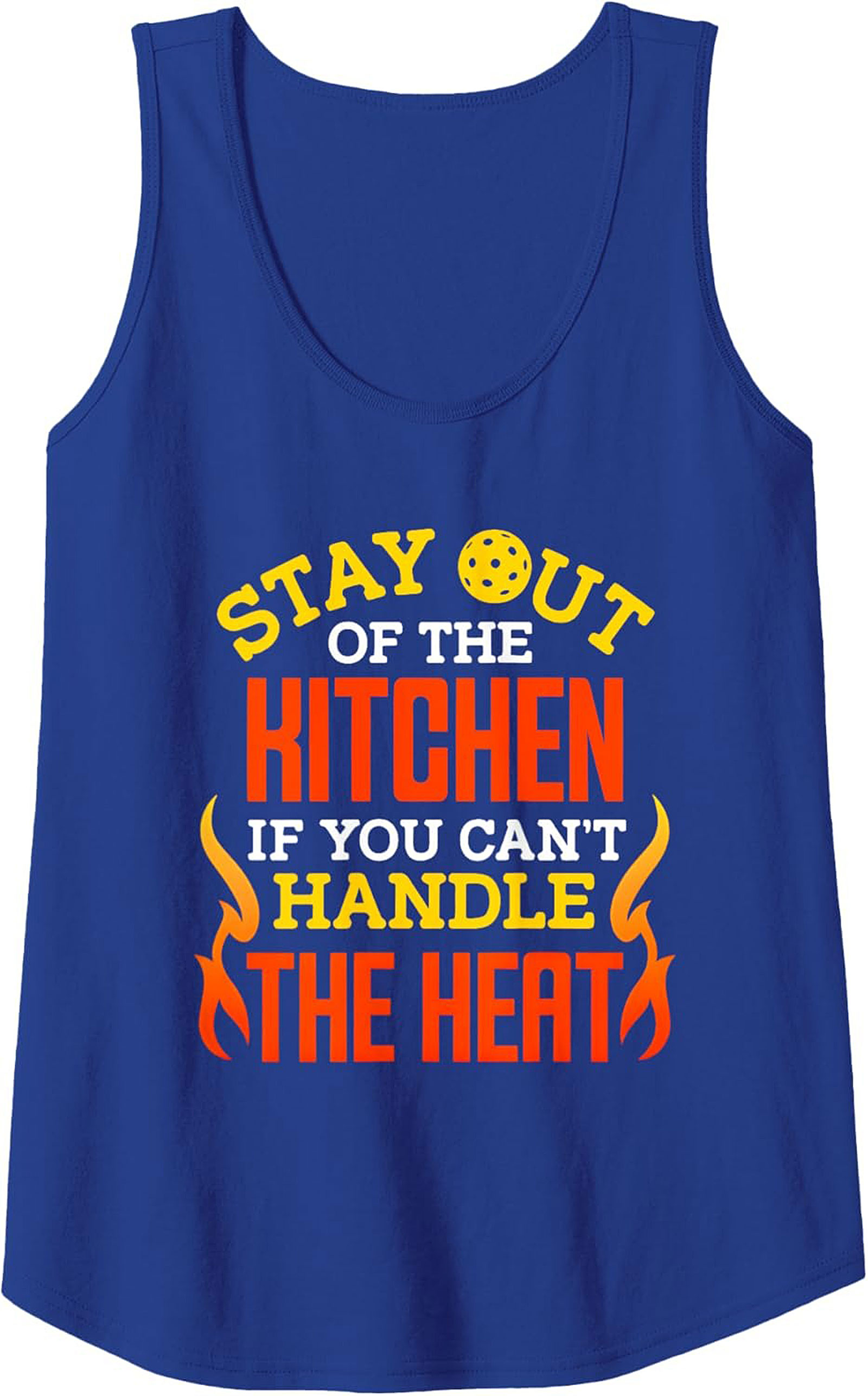 Funny Pickleball Tank Top Stay Out of the Kitchen Graphic
