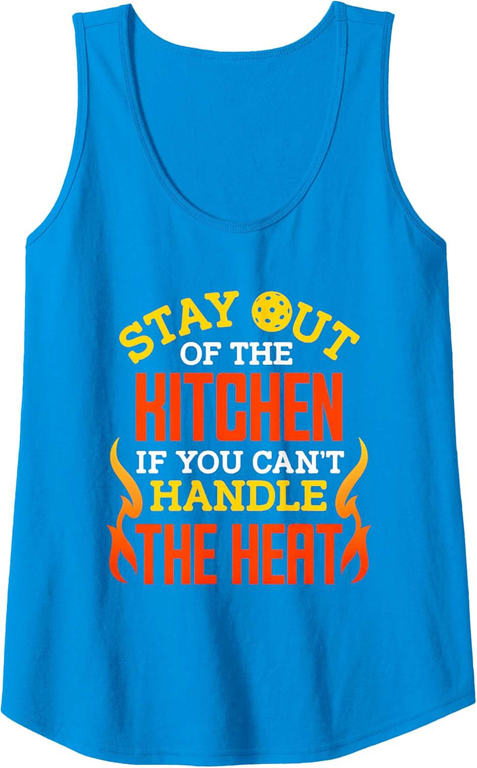 Funny Pickleball Tank Top Stay Out of the Kitchen Graphic