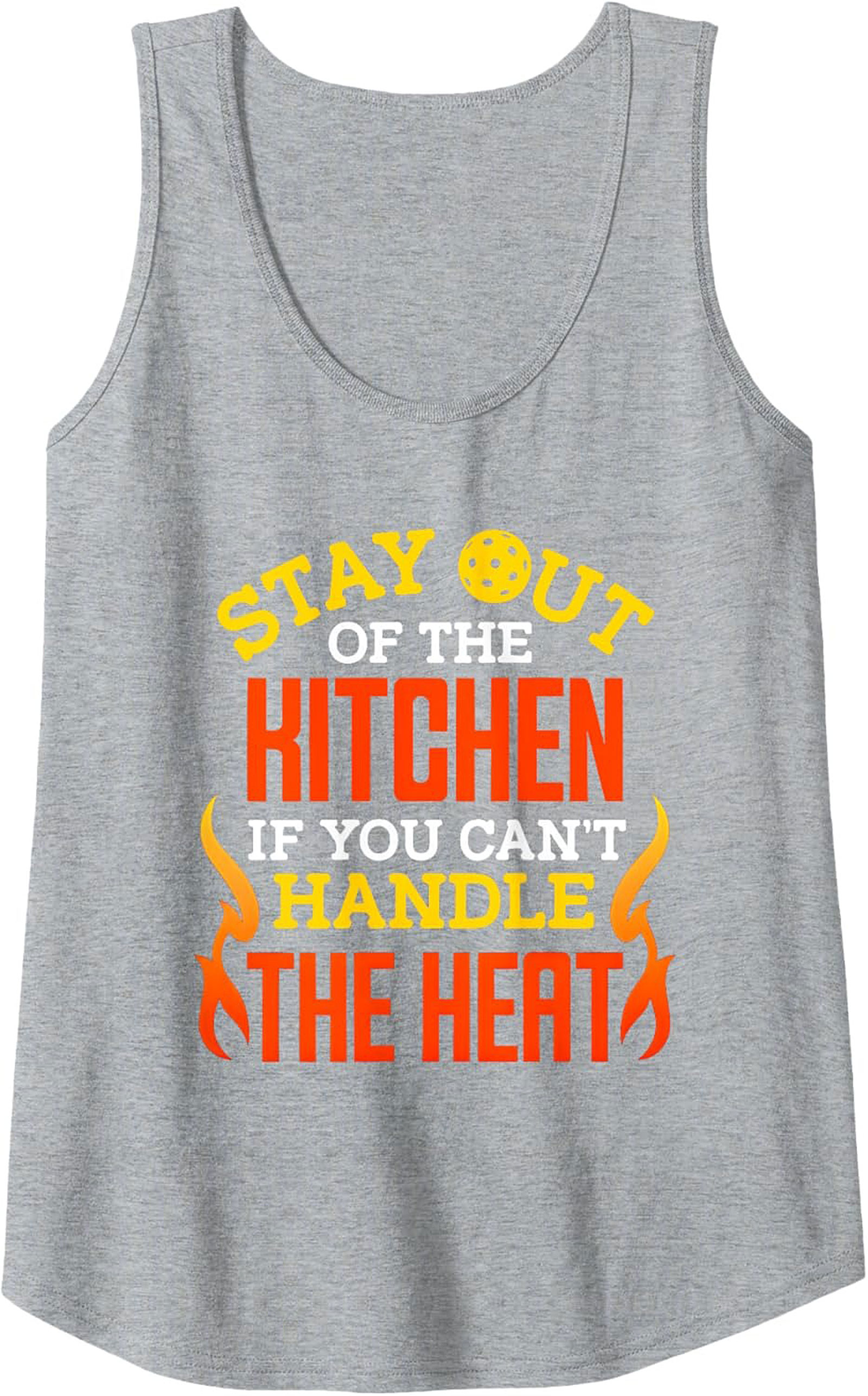 Funny Pickleball Tank Top Stay Out of the Kitchen Graphic