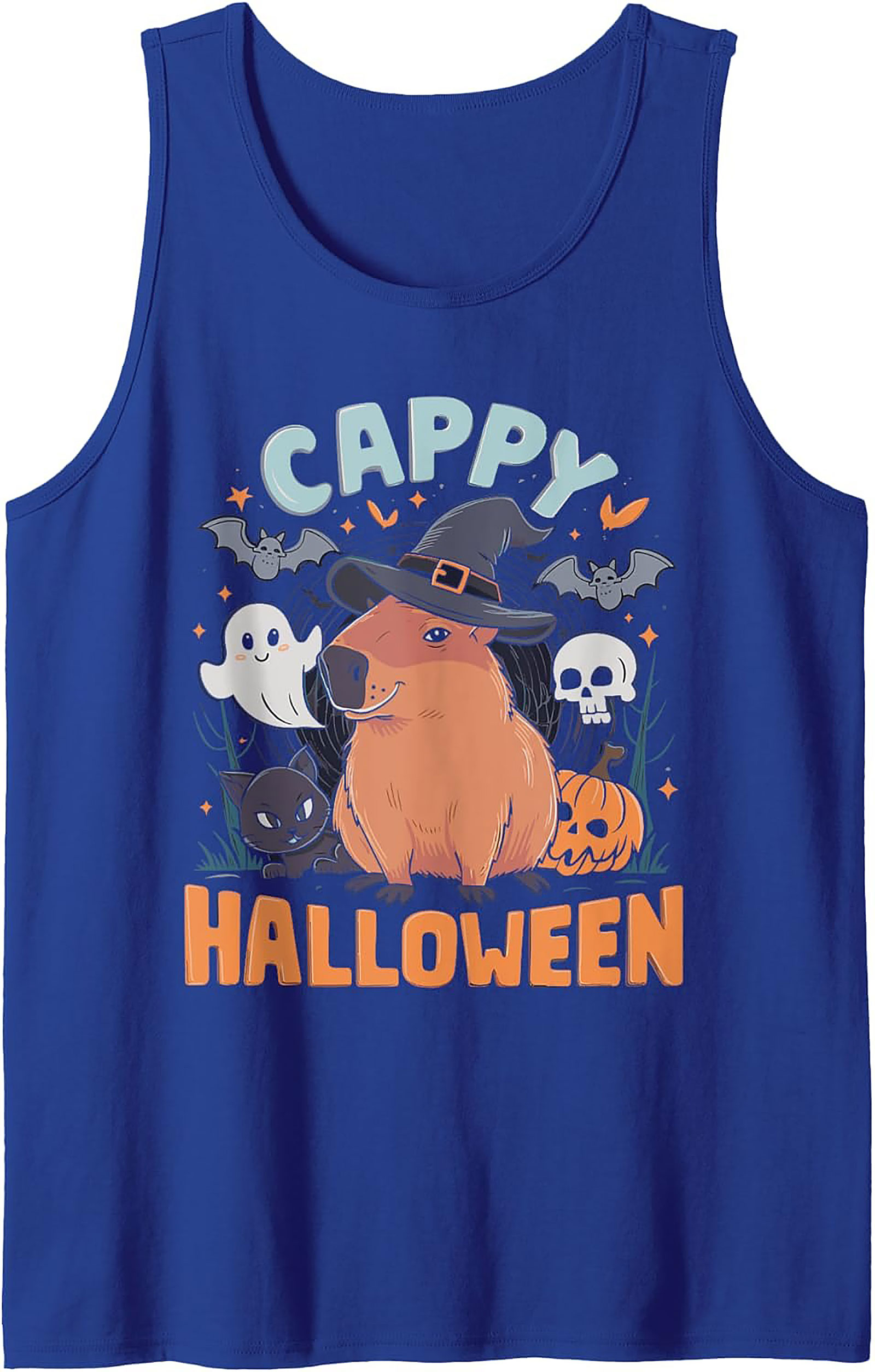 Cappy Halloween Tank Top | Cute Capybara Graphic Tank