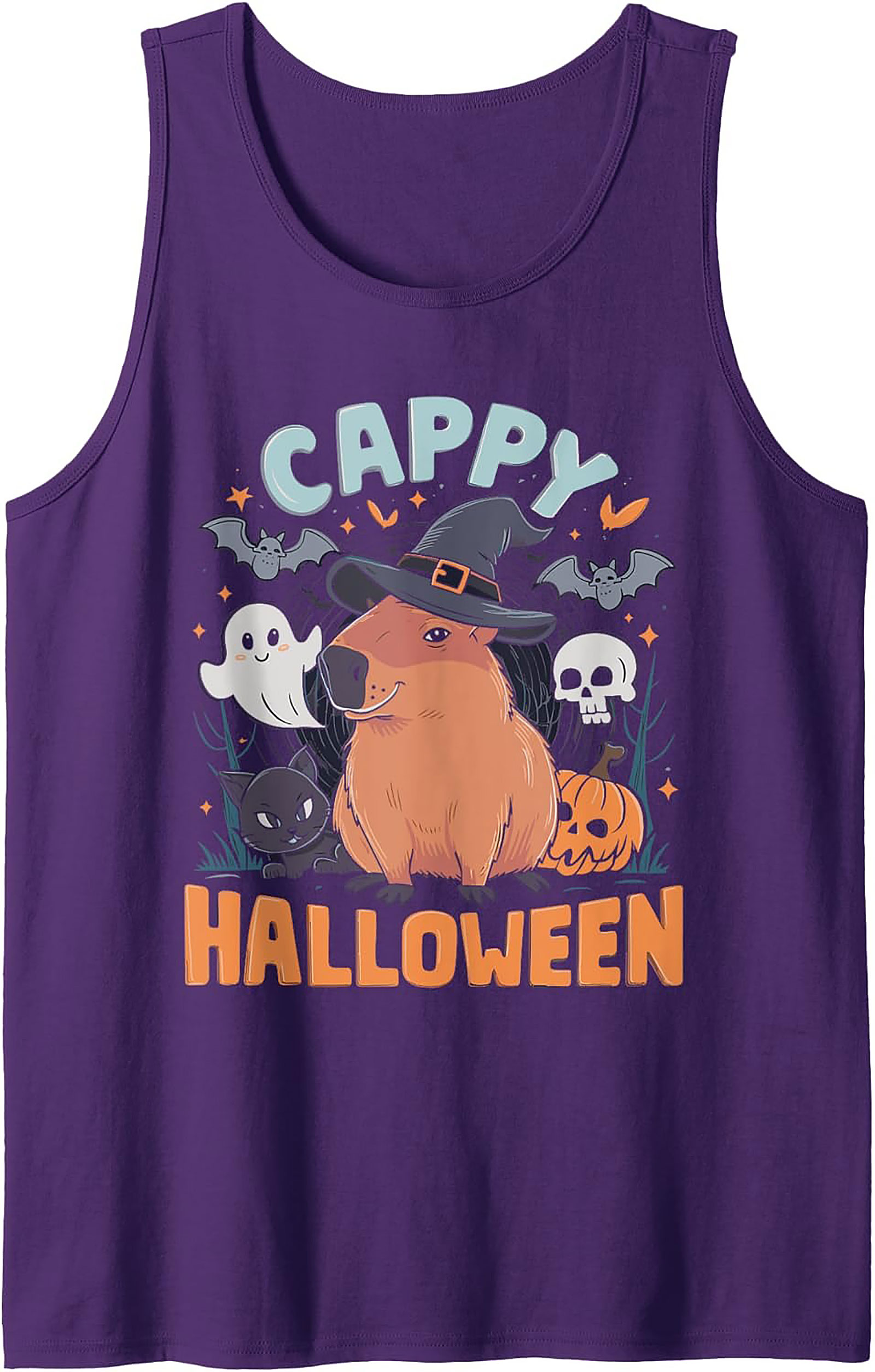 Cappy Halloween Tank Top | Cute Capybara Graphic Tank