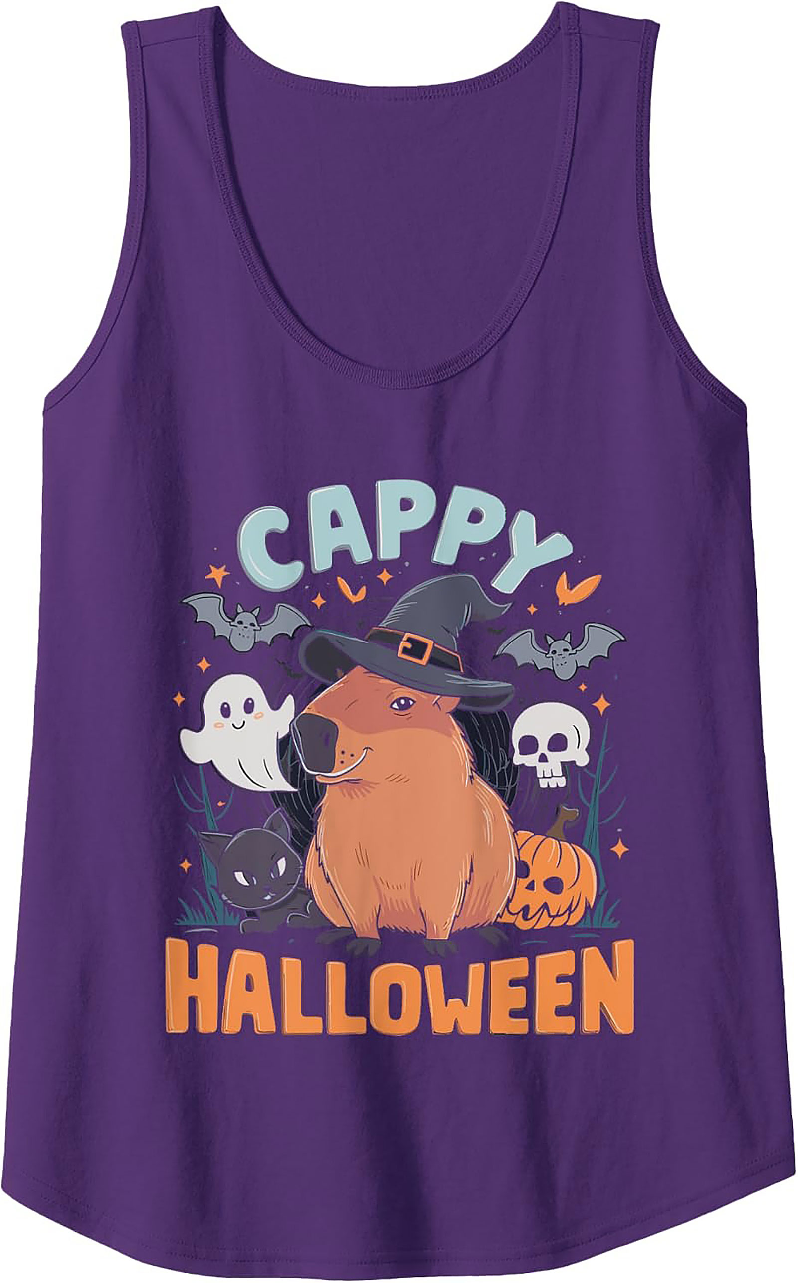 Cappy Halloween Tank Top | Cute Capybara Graphic Tank