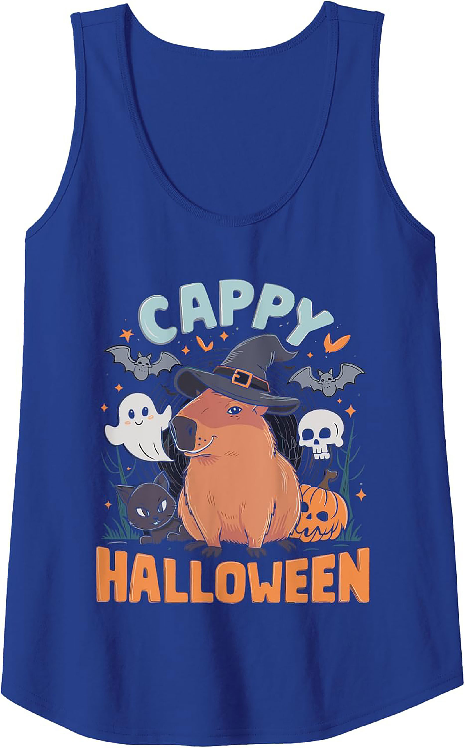 Cappy Halloween Tank Top | Cute Capybara Graphic Tank