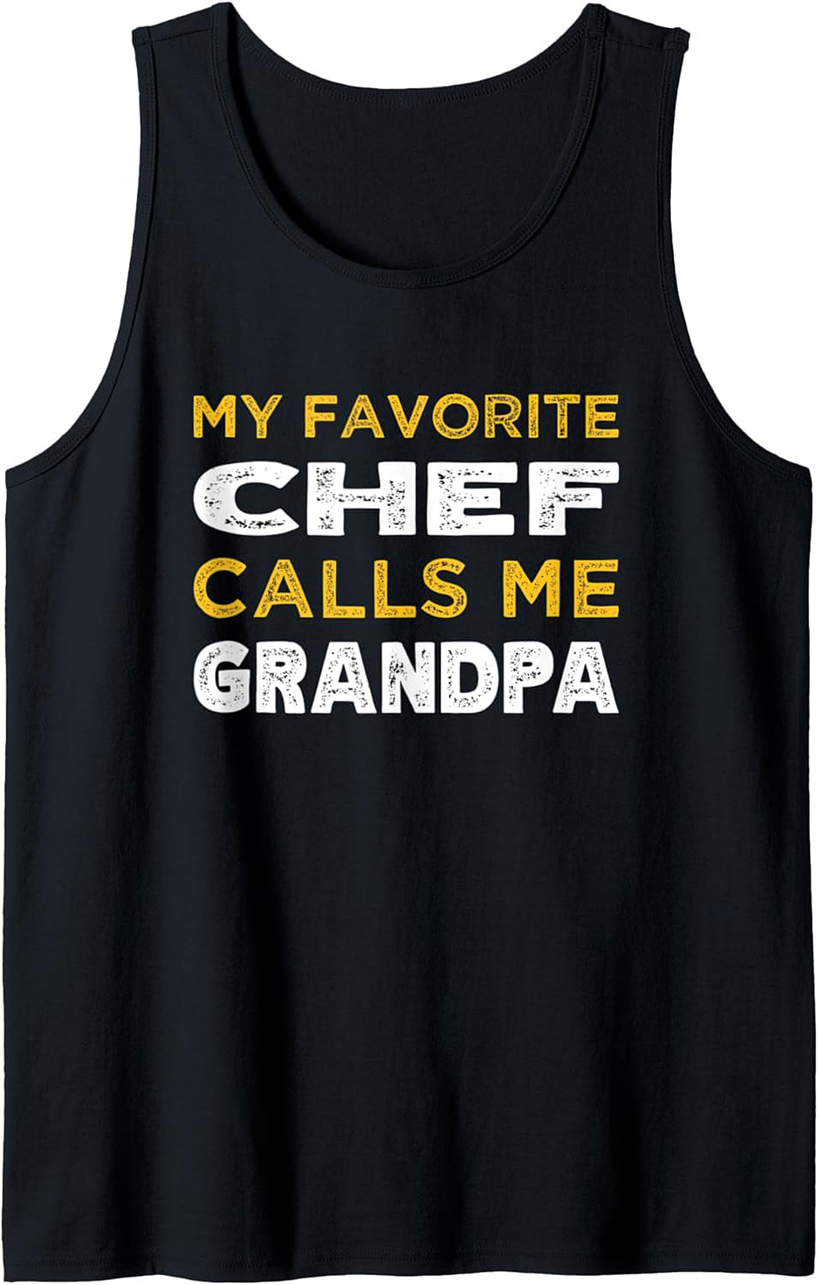 Chef Grandpa Graphic Tank Funny Culinary Sleeveless Shirt