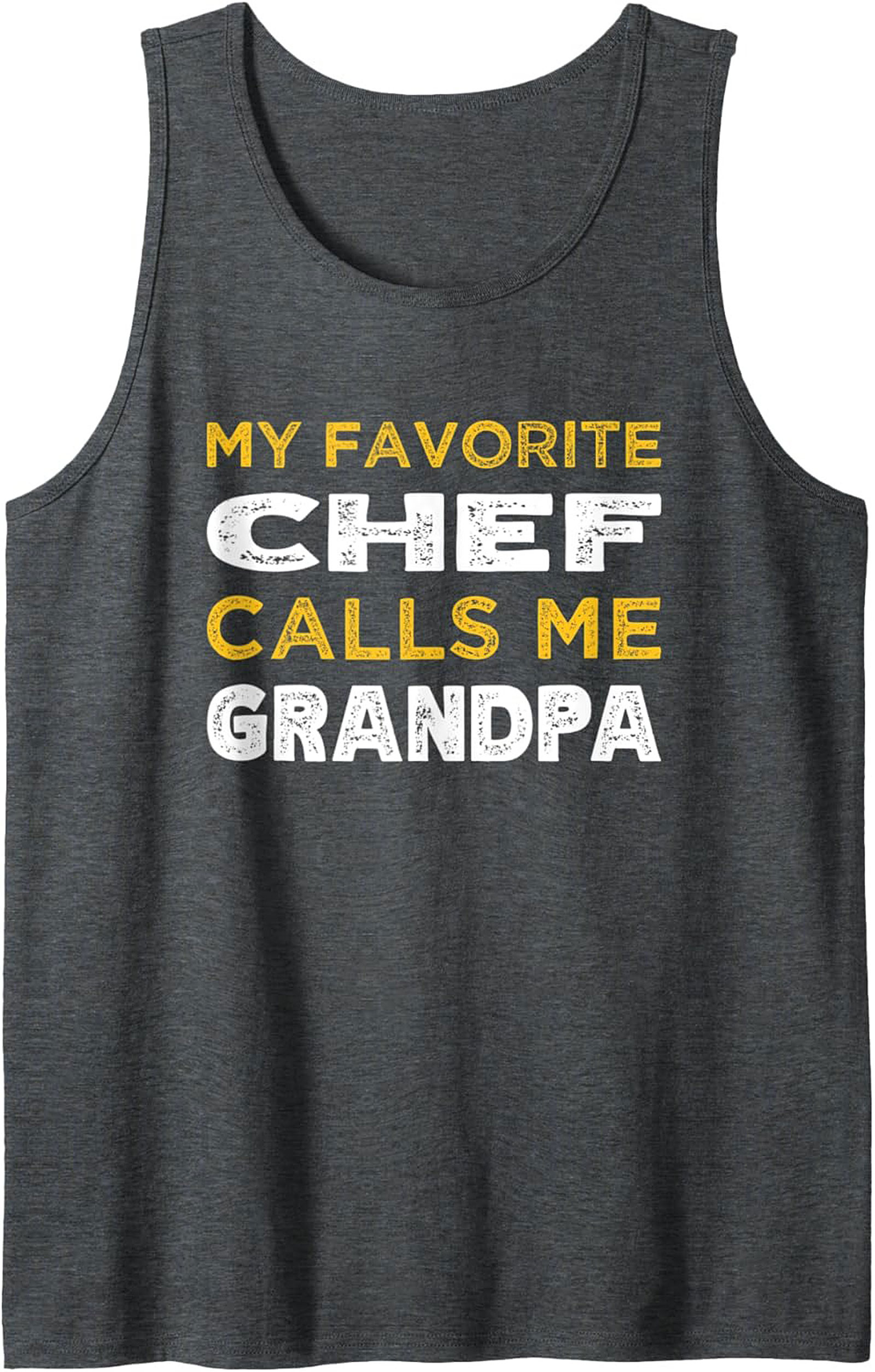 Chef Grandpa Graphic Tank Funny Culinary Sleeveless Shirt