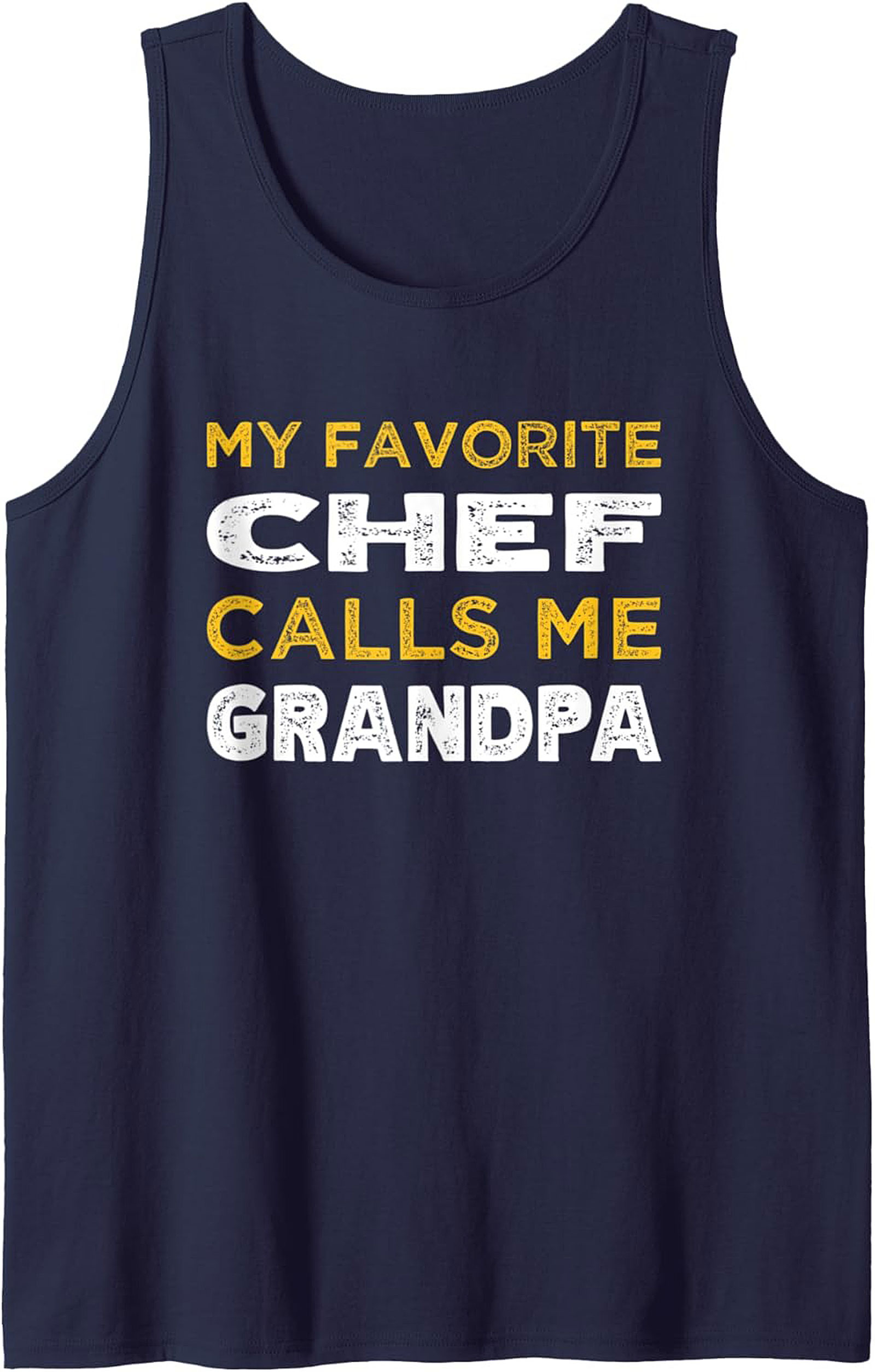 Chef Grandpa Graphic Tank Funny Culinary Sleeveless Shirt