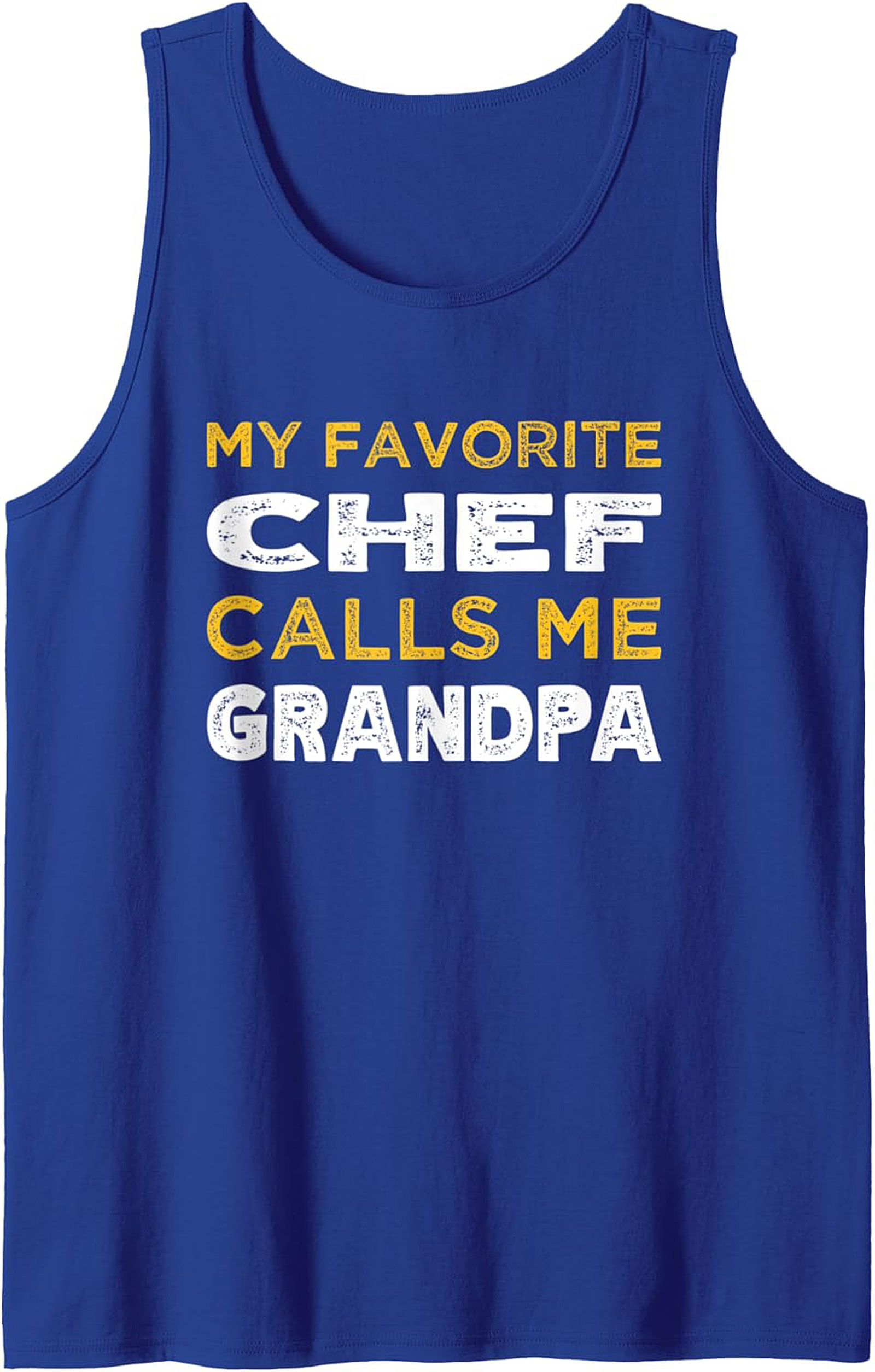 Chef Grandpa Graphic Tank Funny Culinary Sleeveless Shirt
