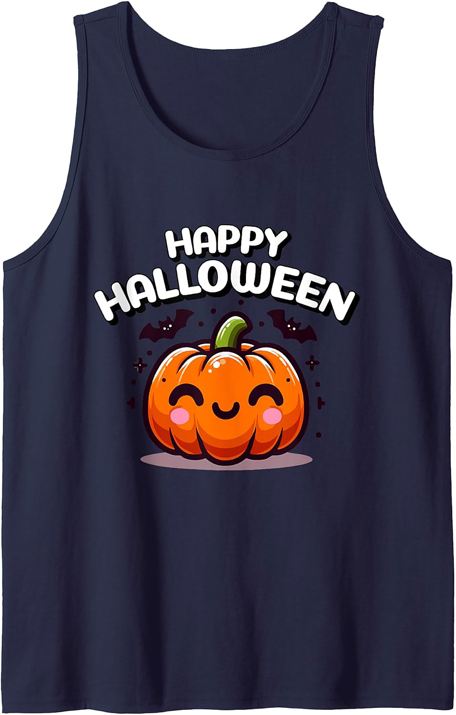 Cute Halloween Pumpkin Graphic Tank Top | Unisex Sleeveless Shirt