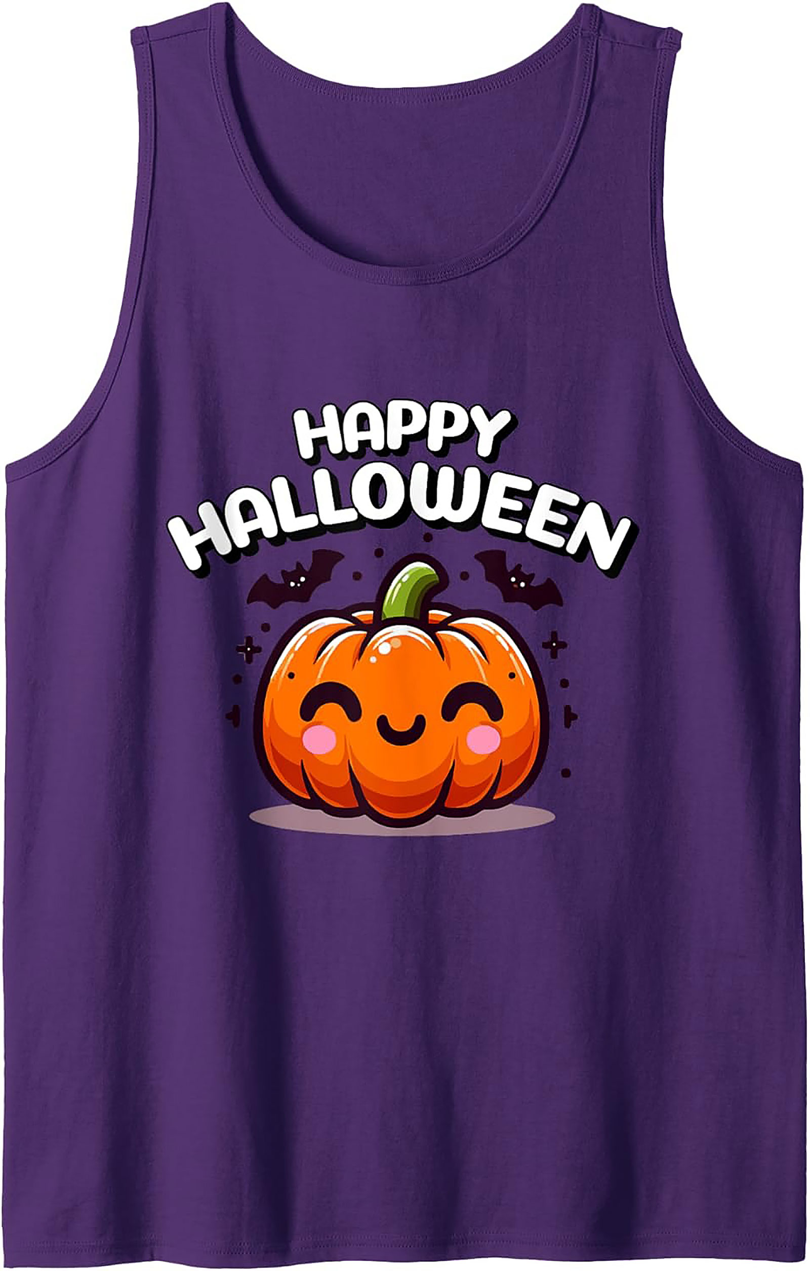 Cute Halloween Pumpkin Graphic Tank Top | Unisex Sleeveless Shirt