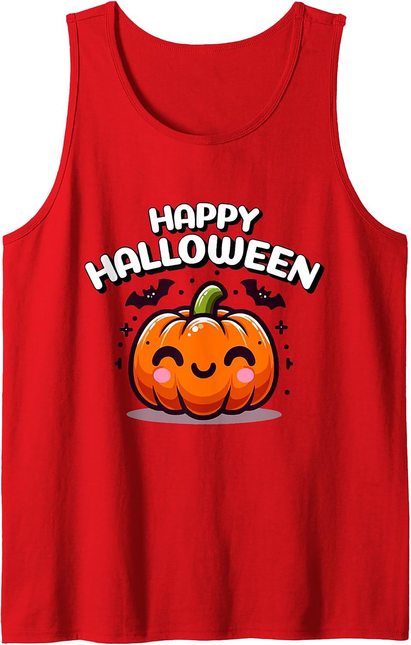 Cute Halloween Pumpkin Graphic Tank Top | Unisex Sleeveless Shirt