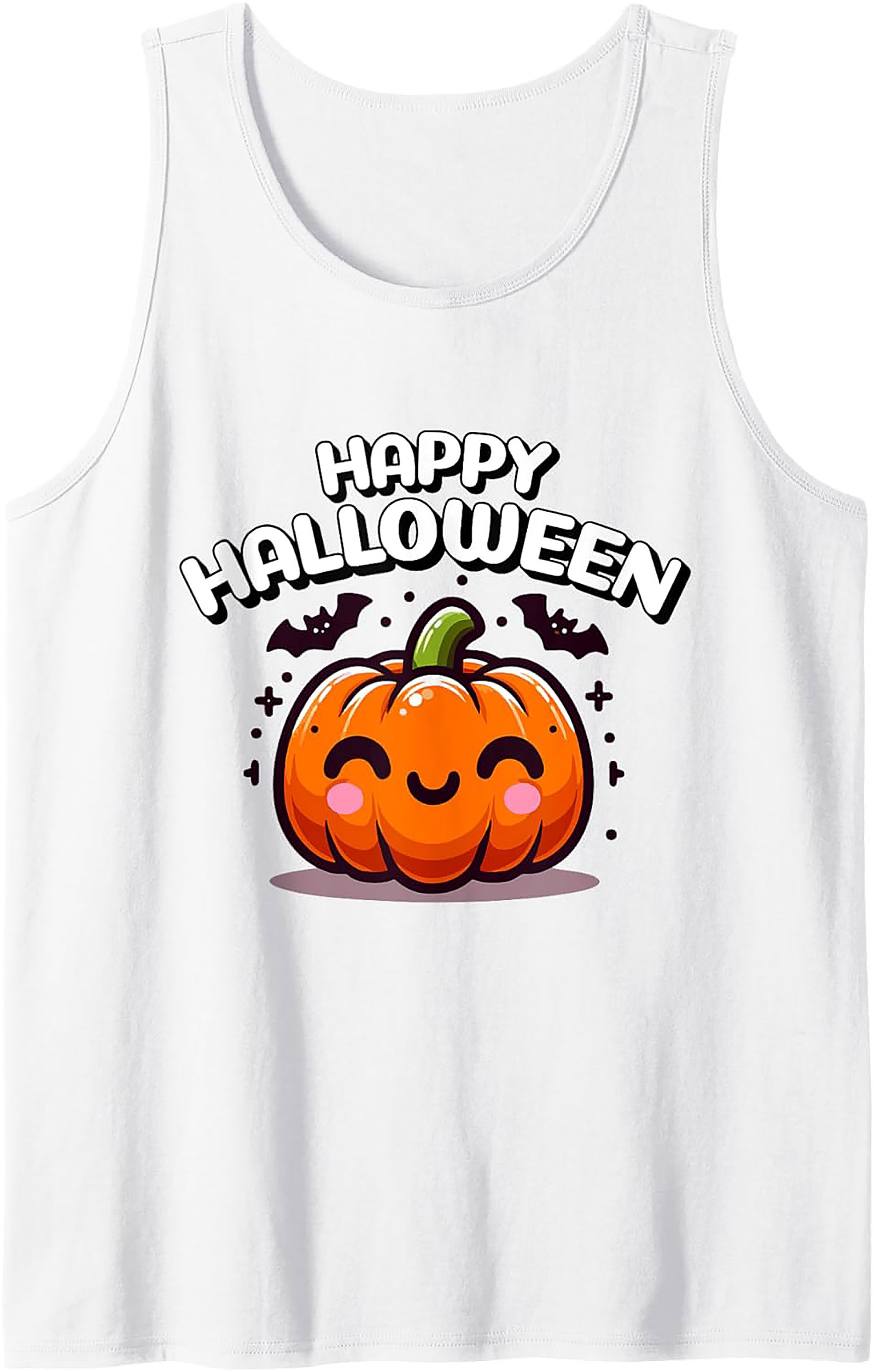 Cute Halloween Pumpkin Graphic Tank Top | Unisex Sleeveless Shirt