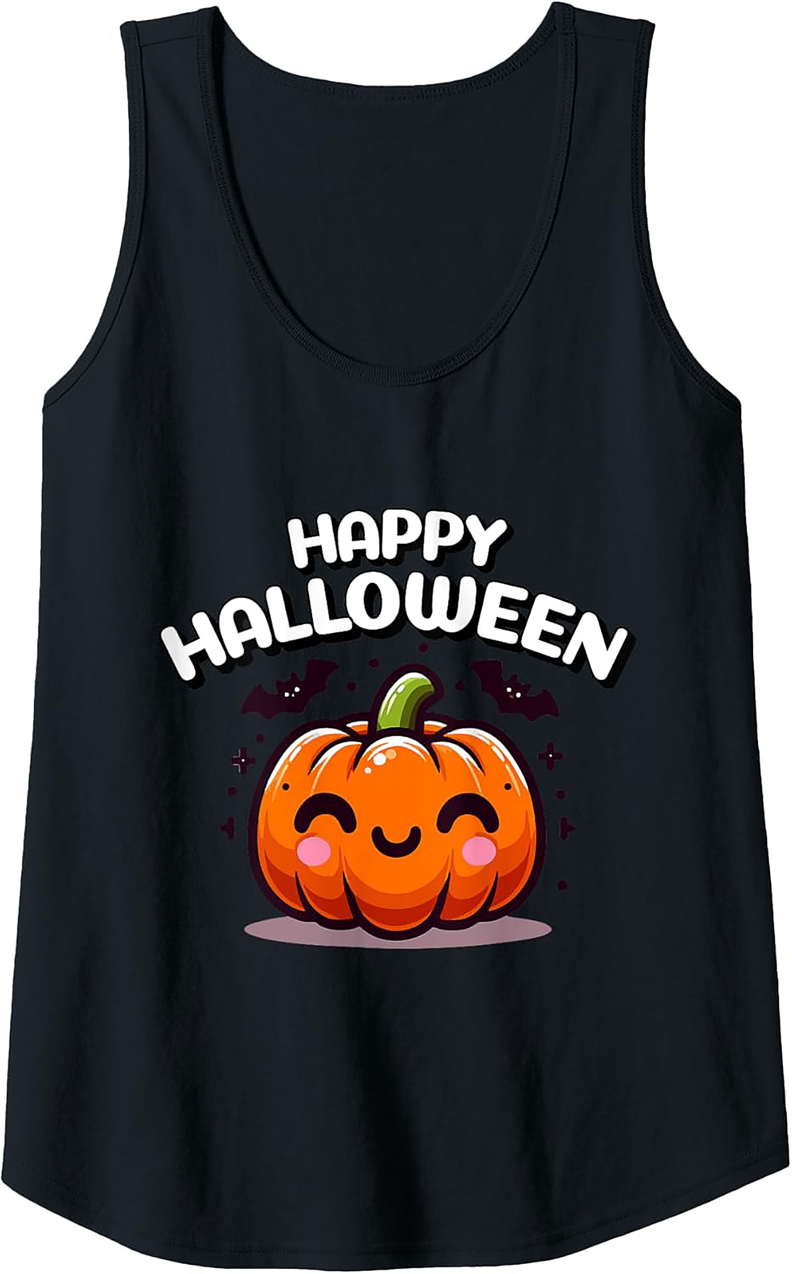 Cute Halloween Pumpkin Graphic Tank Top | Unisex Sleeveless Shirt