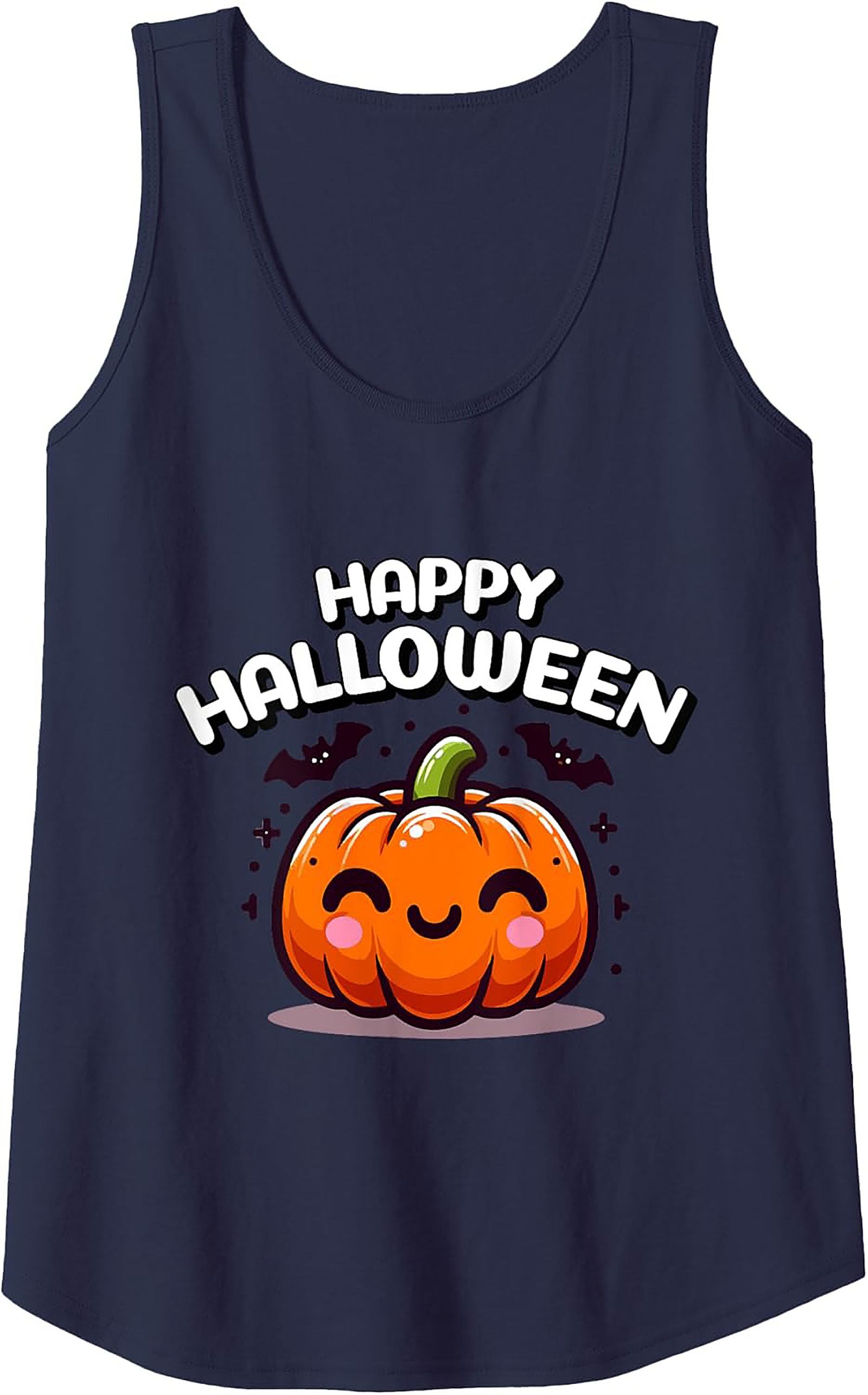 Cute Halloween Pumpkin Graphic Tank Top | Unisex Sleeveless Shirt