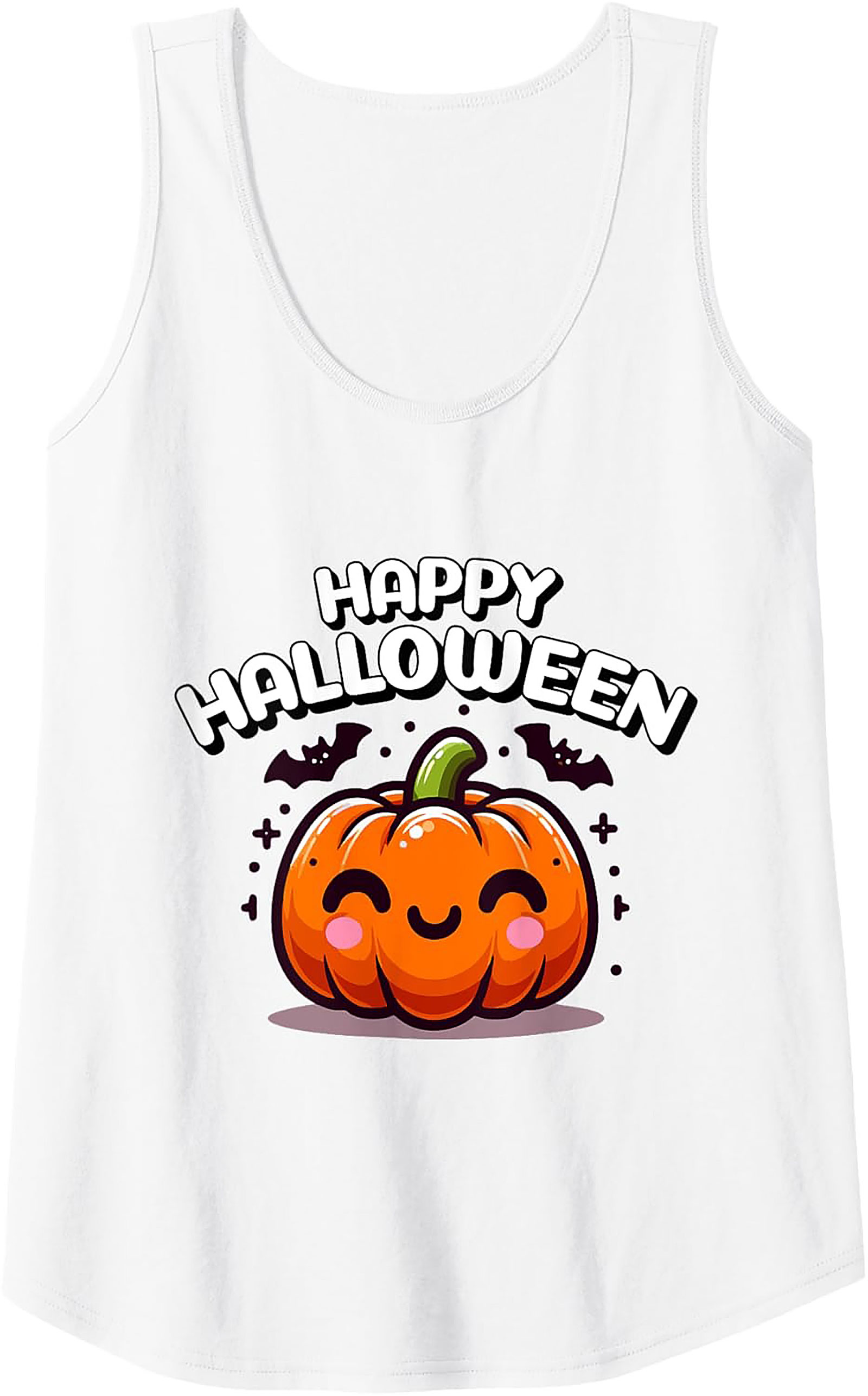 Cute Halloween Pumpkin Graphic Tank Top | Unisex Sleeveless Shirt