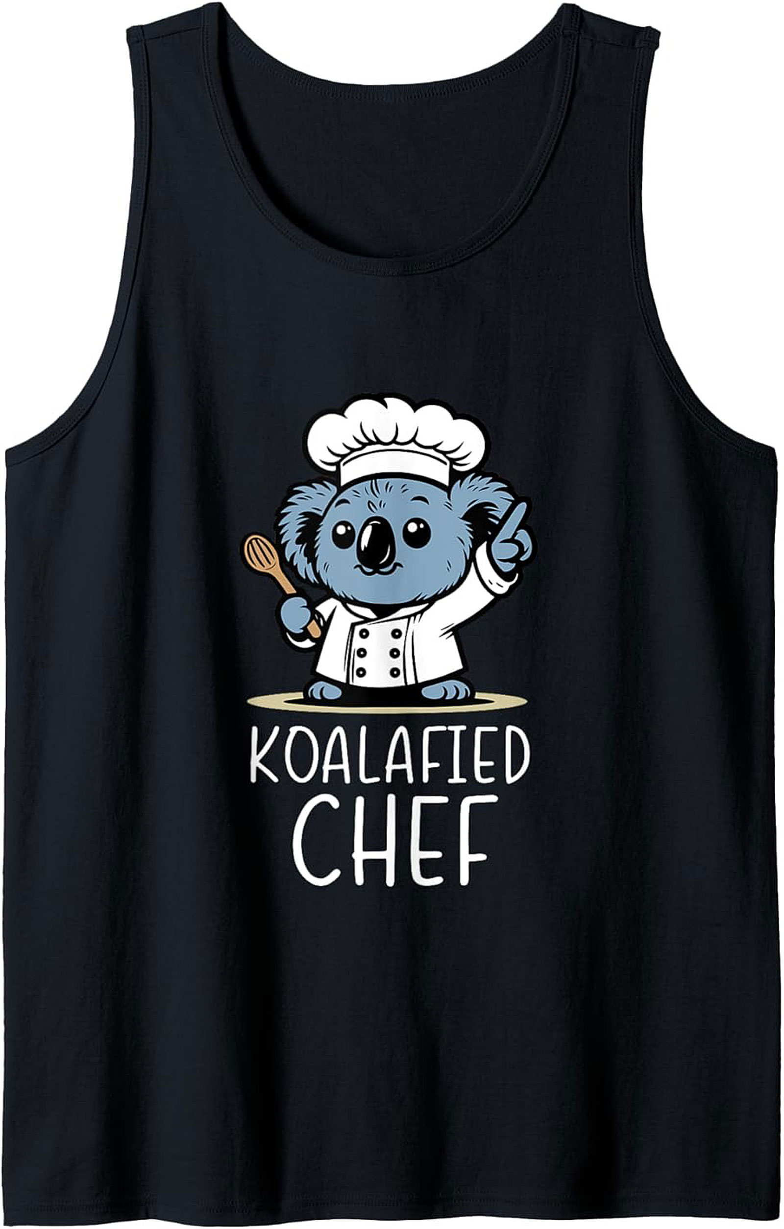 Koalafied Chef Tank Top Funny Koala Sleeveless Shirt Gift