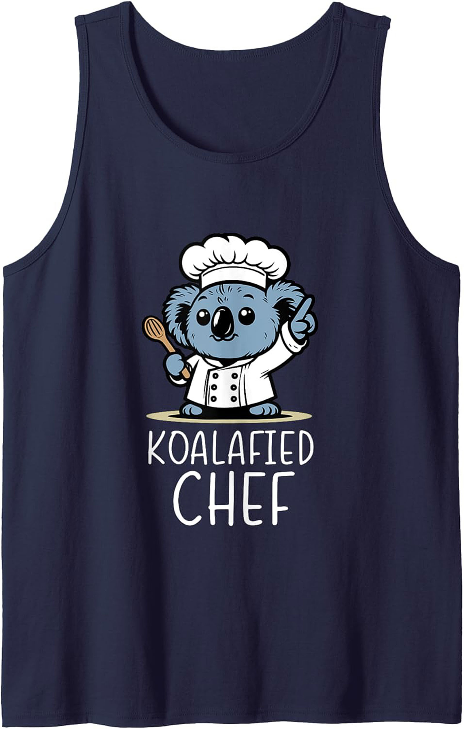 Koalafied Chef Tank Top Funny Koala Sleeveless Shirt Gift